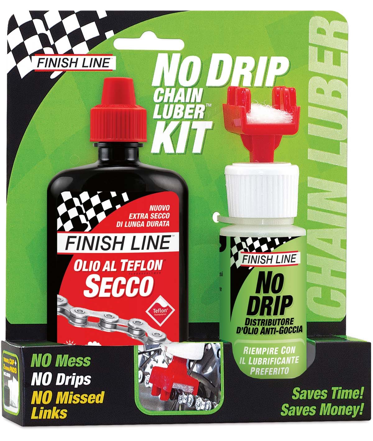 Kit No Drip con Teflon®-Plus Dry lubrificante a goccia 120 ml