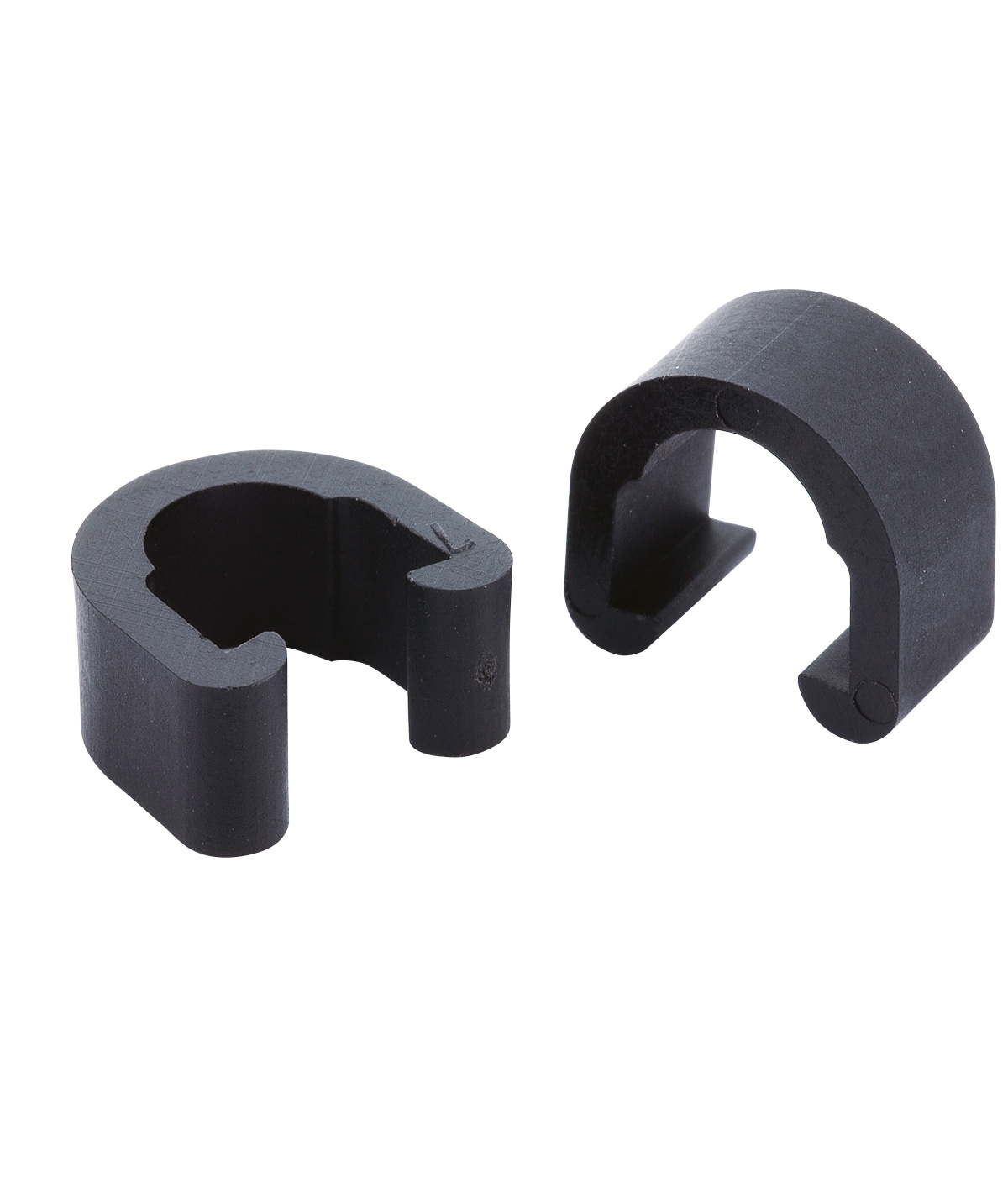 Guida cavo C-Clips per guaina in plastica nera (4 pz)