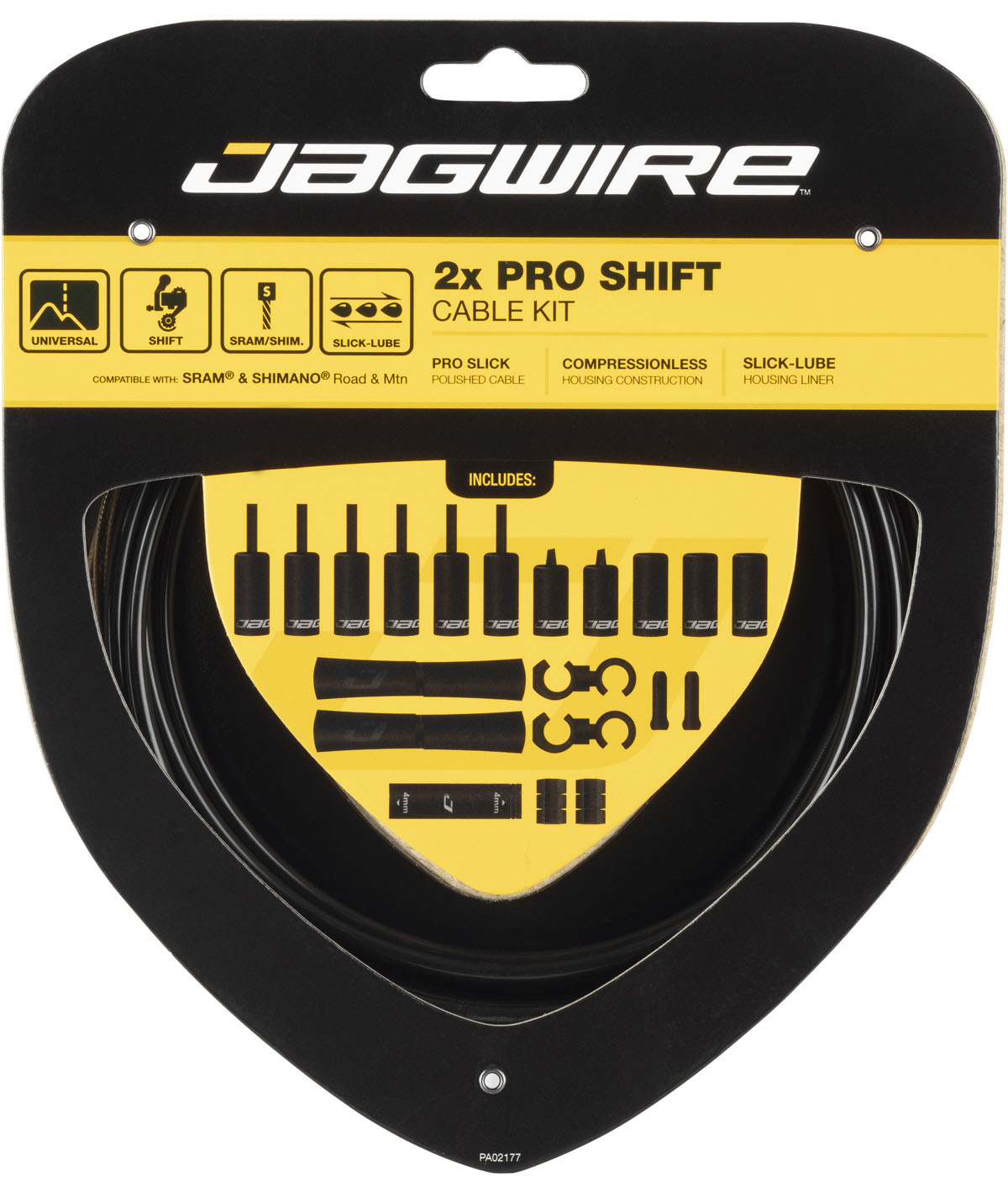 Kit cavi e guaine 2X Pro cambio nero
