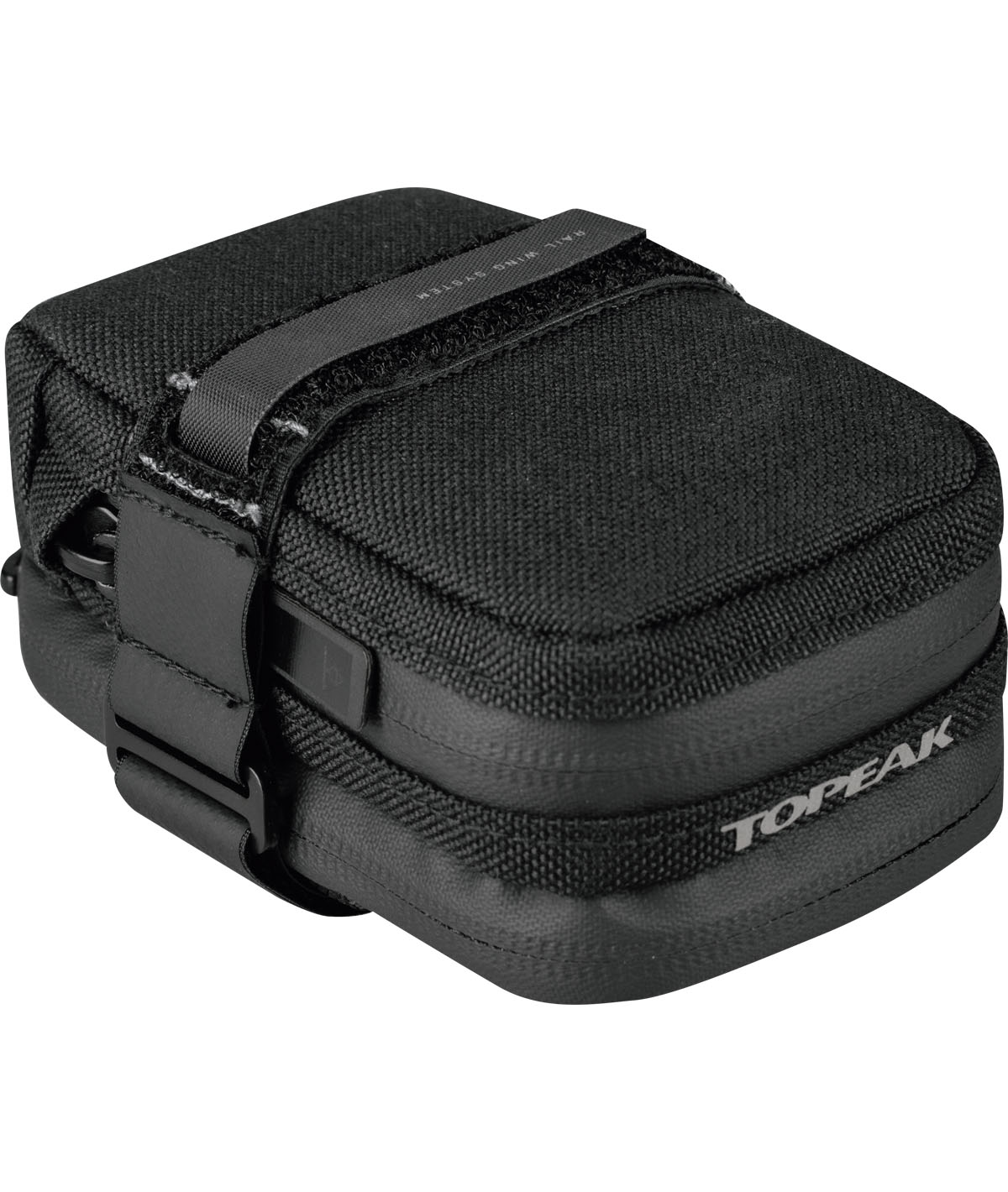 Borsello sottosella Elementa SeatBag Pro (0,3 L) nero con Utensile Ratchet Rocket Essential e cinturino in velcro