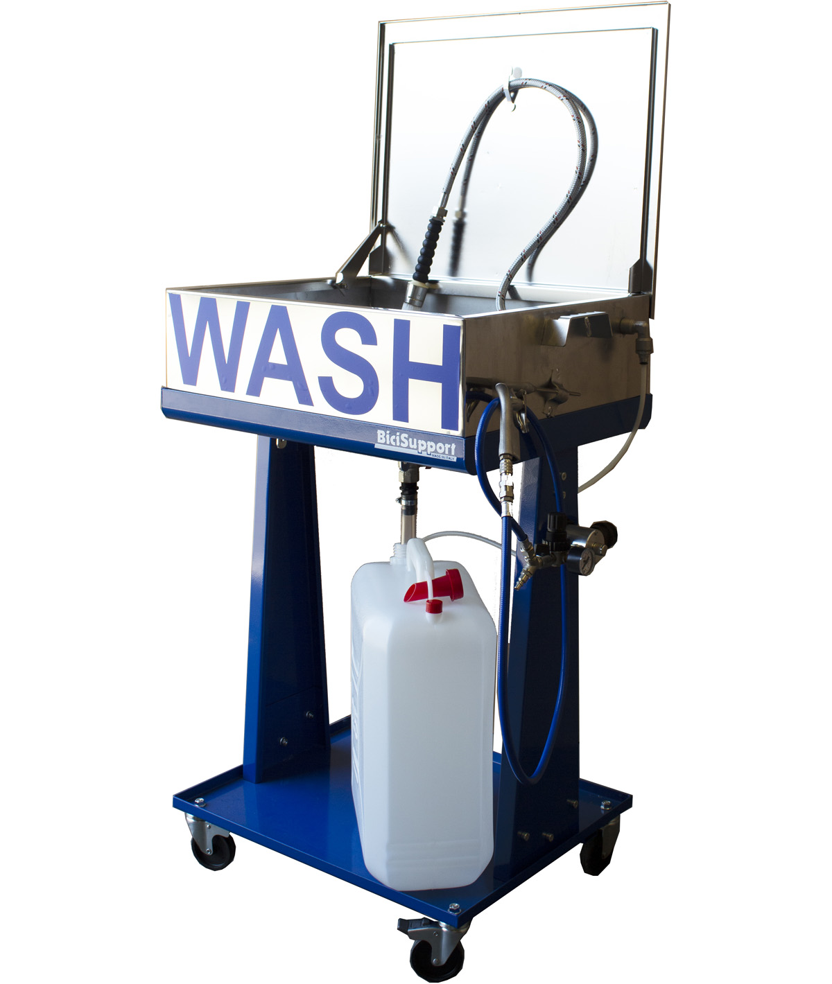 BiciSupport bicycle components wash inox/blu