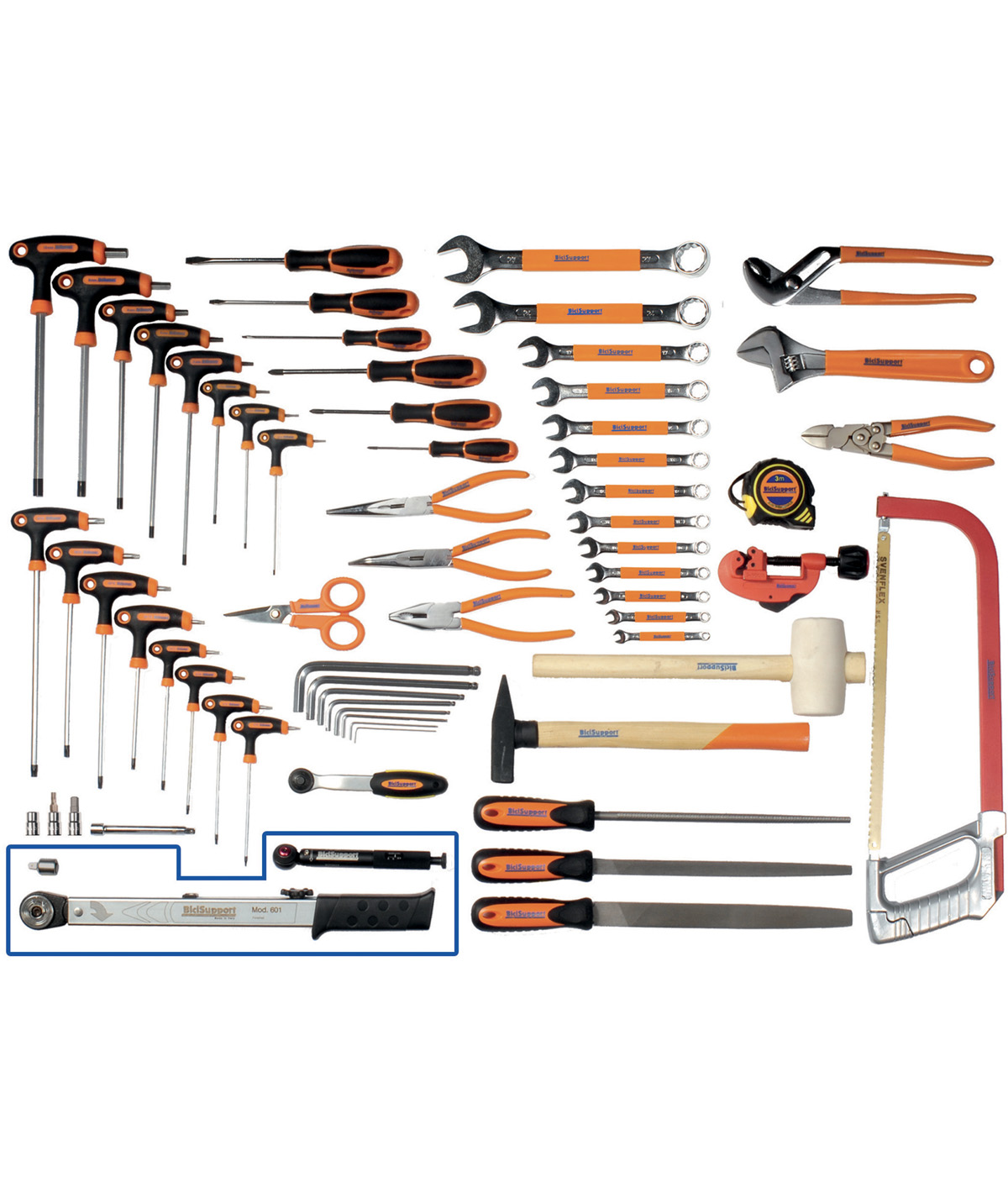 Set attrezzi BiciSupport Completo con chiave dinamometrica