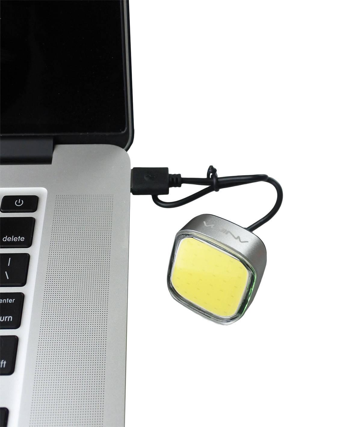 Fanalino Quad anteriore a led bianco ricaricabile USB led COB ED (36 chips)