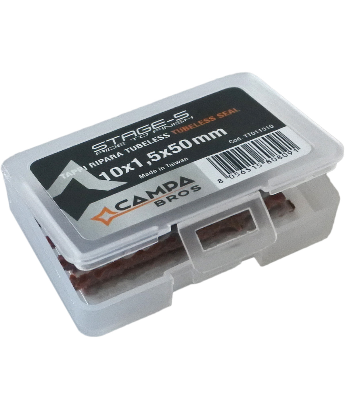 Kit 10 tappi tubeless da 1,5x50 mm