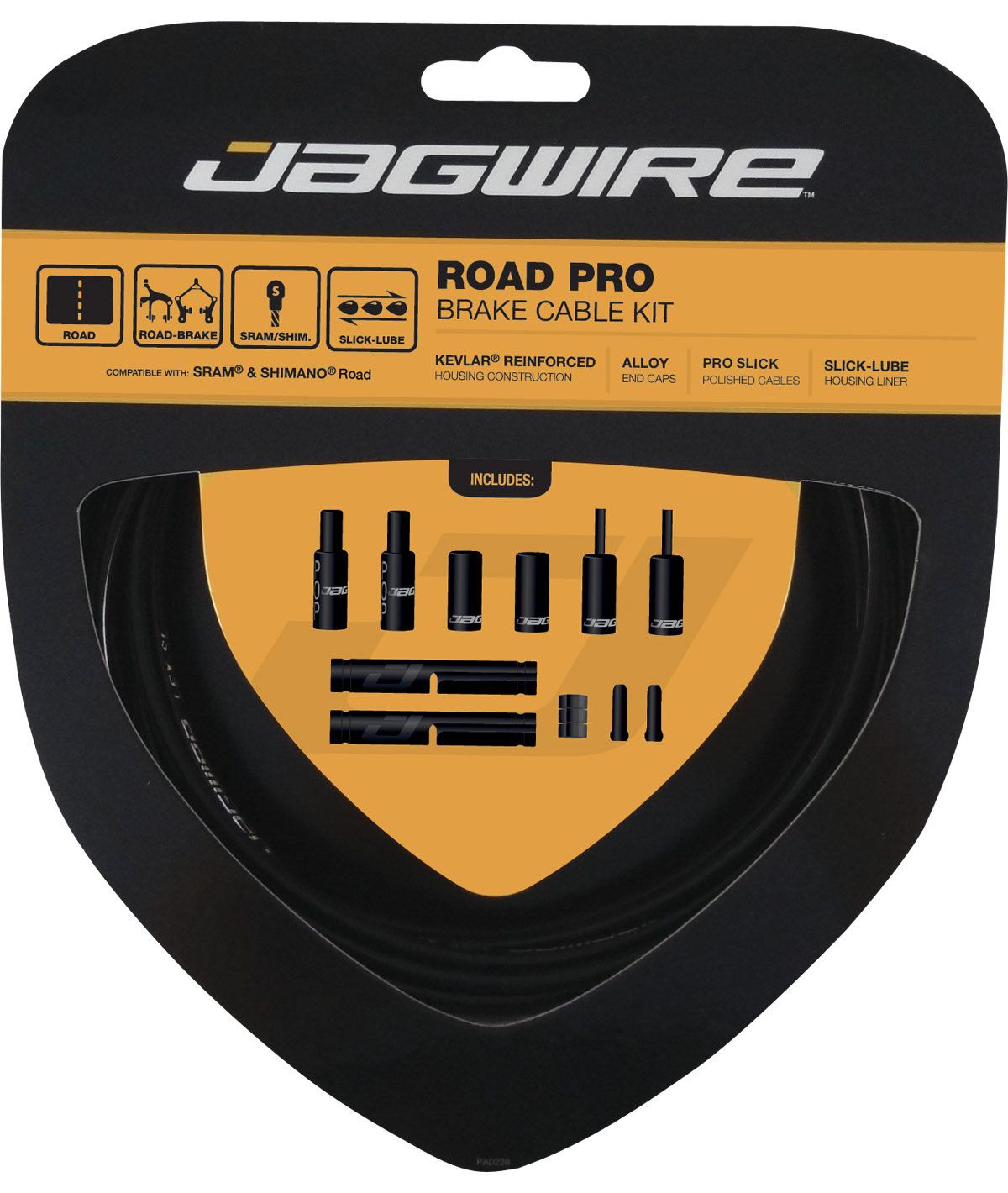 Kit cavi e guaine Road Pro freno nero