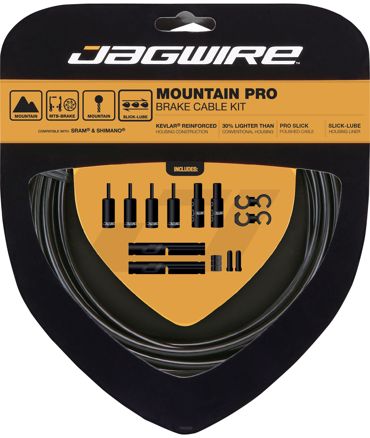 Kit cavi e guaine Mountain Pro freno nero
