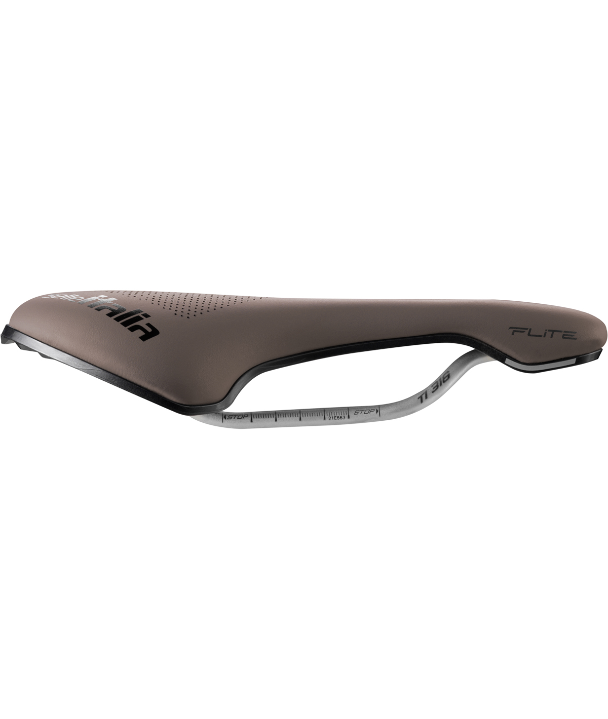 Sella Flite Boost Gravel Superflow S telaio in TI316 fibra-tek marrone