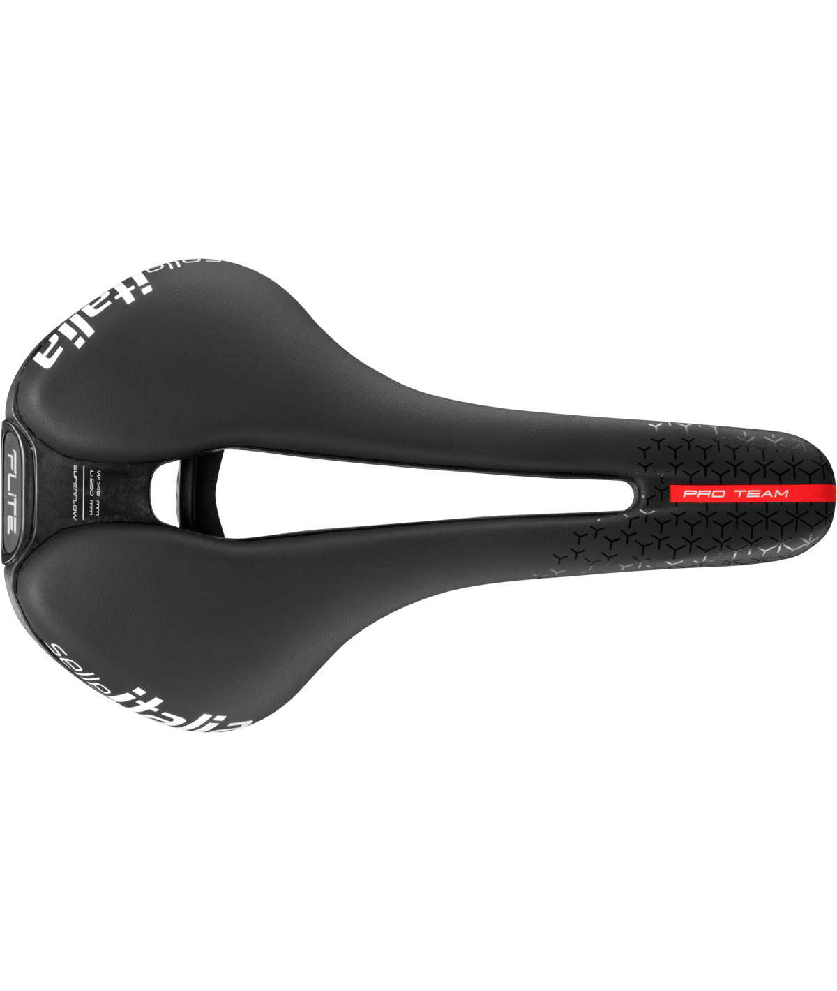 Sella Flite Boost PRO Team 6.1 kit carbonio Superflow L tel. in carbonio fibra-tek nera