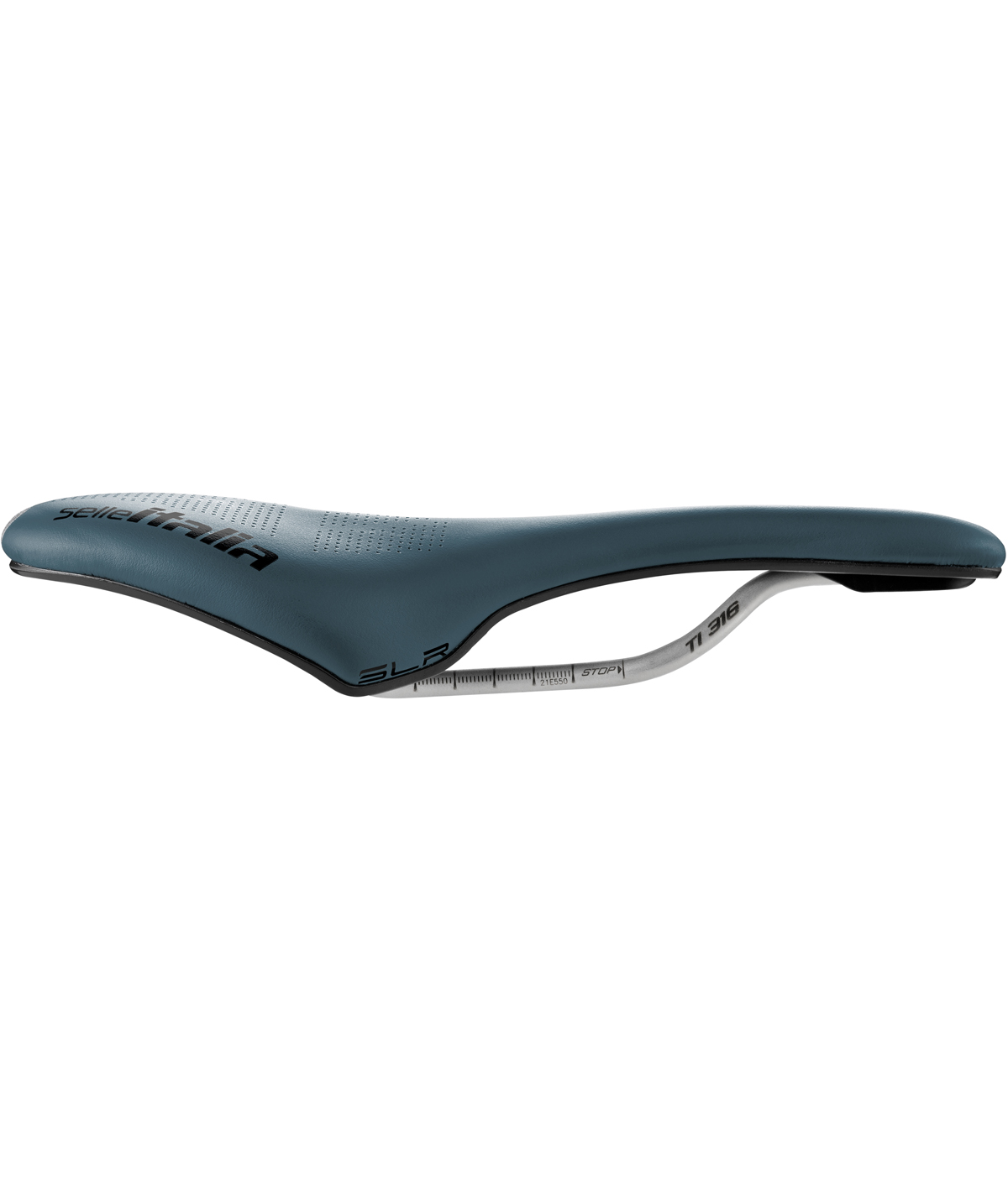 Sella SLR Boost Gravel Superflow S telaio in TI 316 fibra-tek blu
