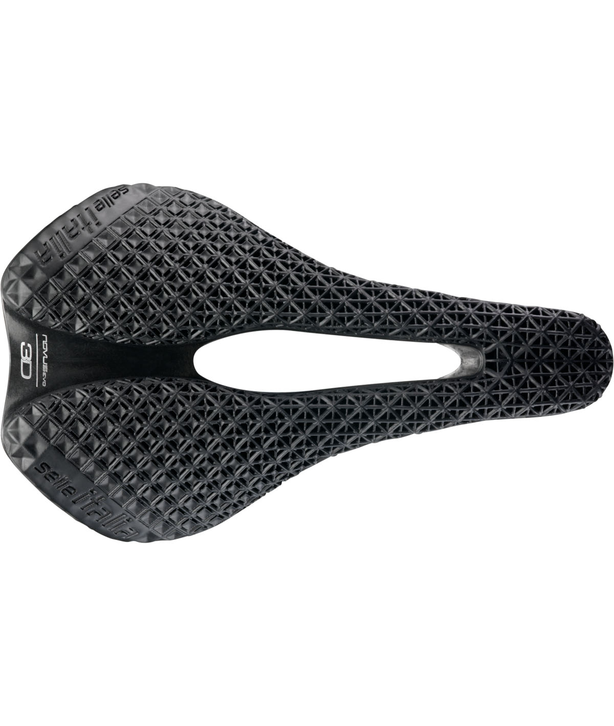 Sella Novus Evo Boost 3D SuperFlow L telaio in carbonio nera