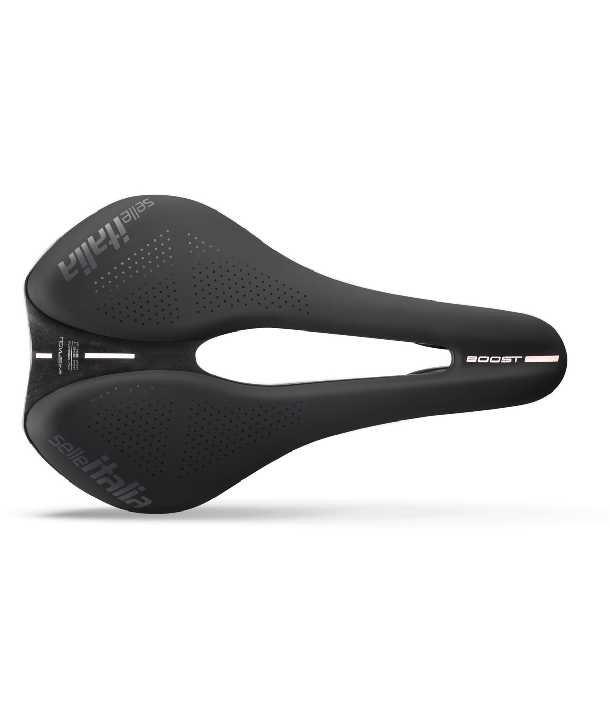 Sella Novus EVO Boost Superflow L tel. in tit 316 fibra-tek nera