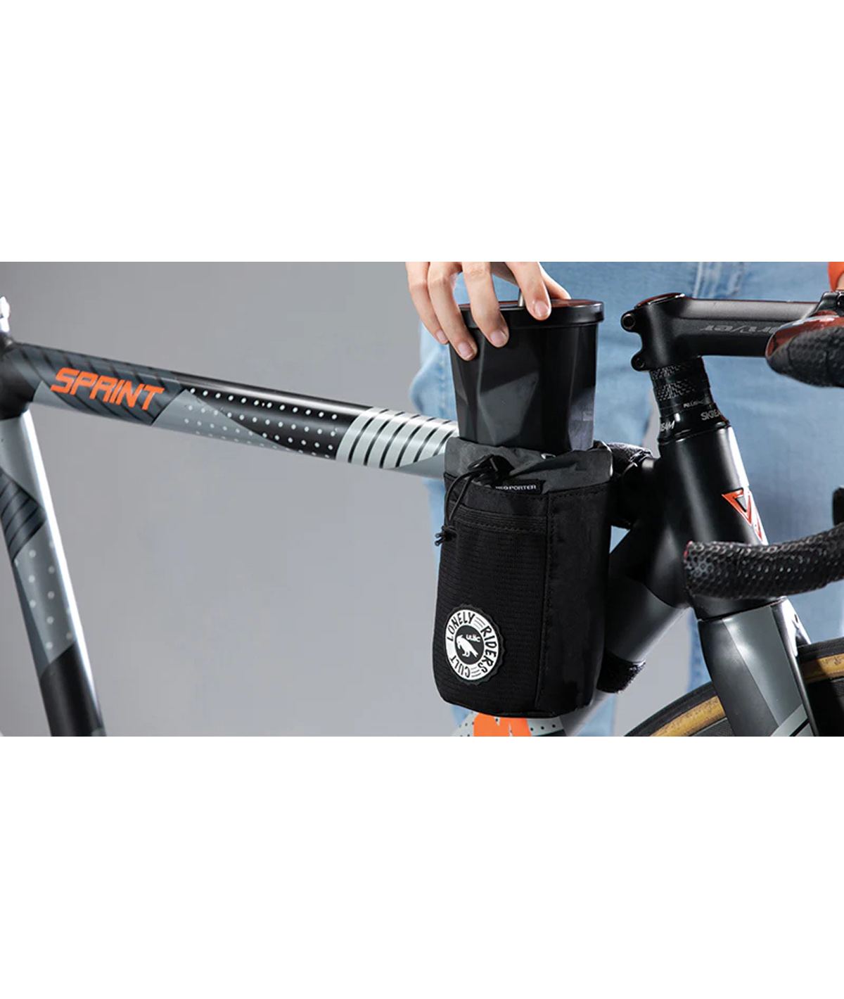 Borsello al manubrio C-Hold (1 L) nero - black
