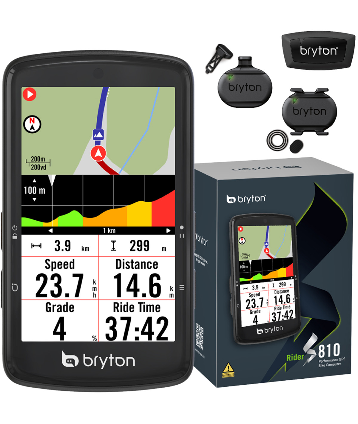 GPS RIDER S810T CON KIT DUAL SENSOR E HRM