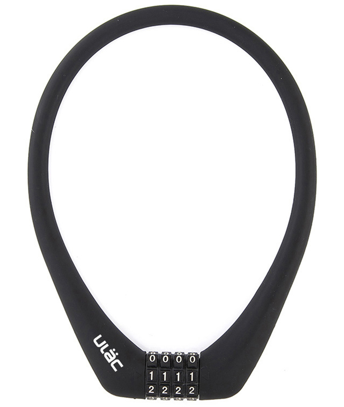 Lucchetto a cavo PRAGUE con combinazione nero - Black