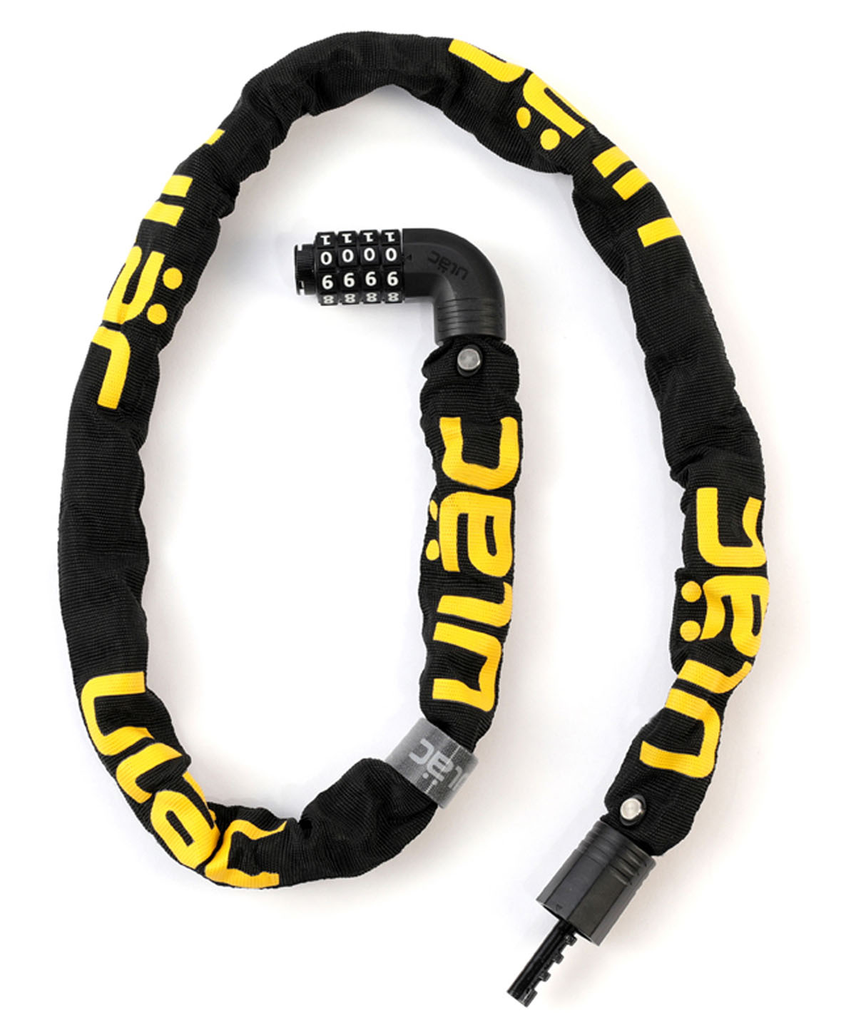 Lucchetto a catena STEEL KOMBAT con combinazione nero - Black
