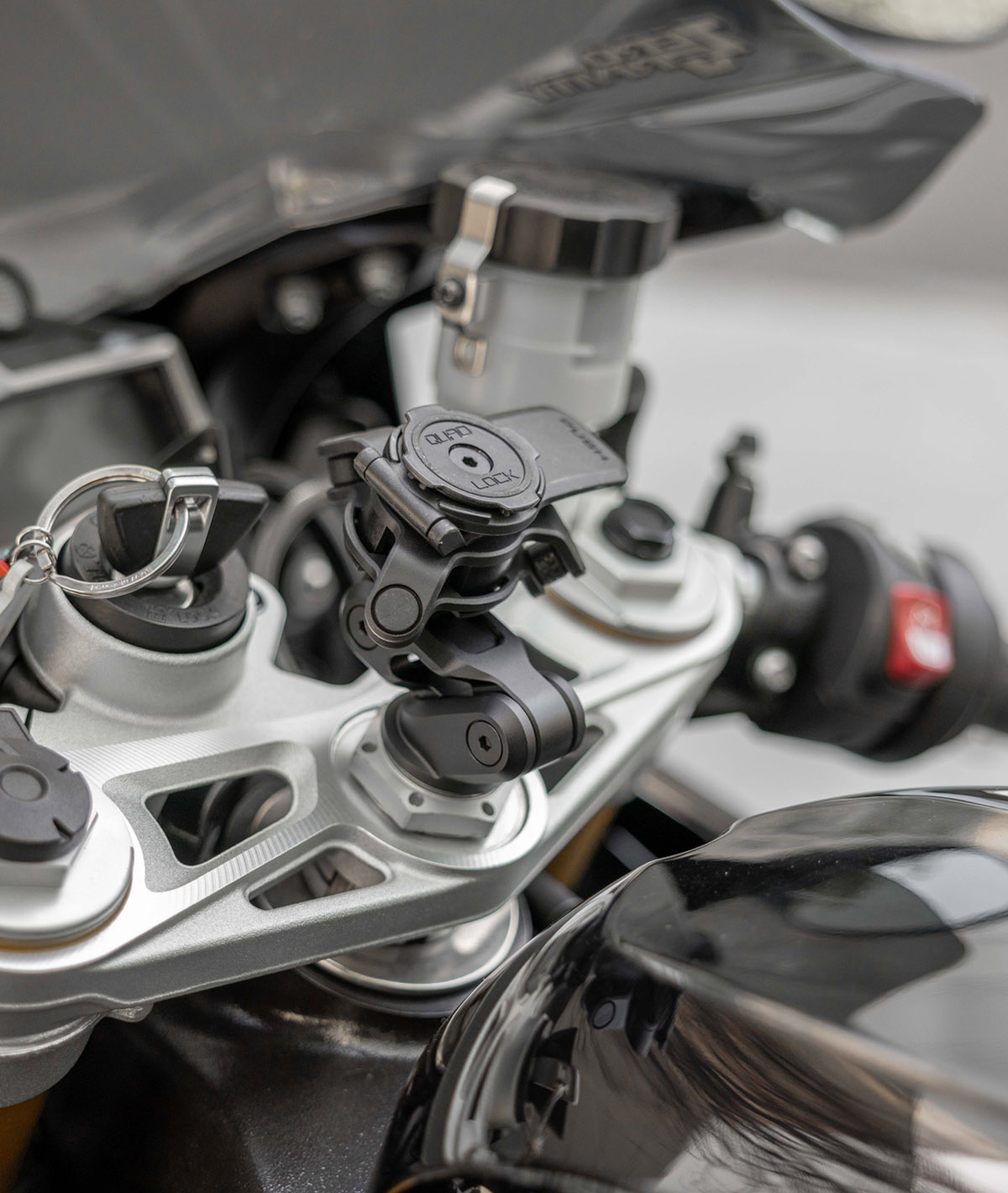 Smorzatore di vibrazioni per motocicletta Quad Lock