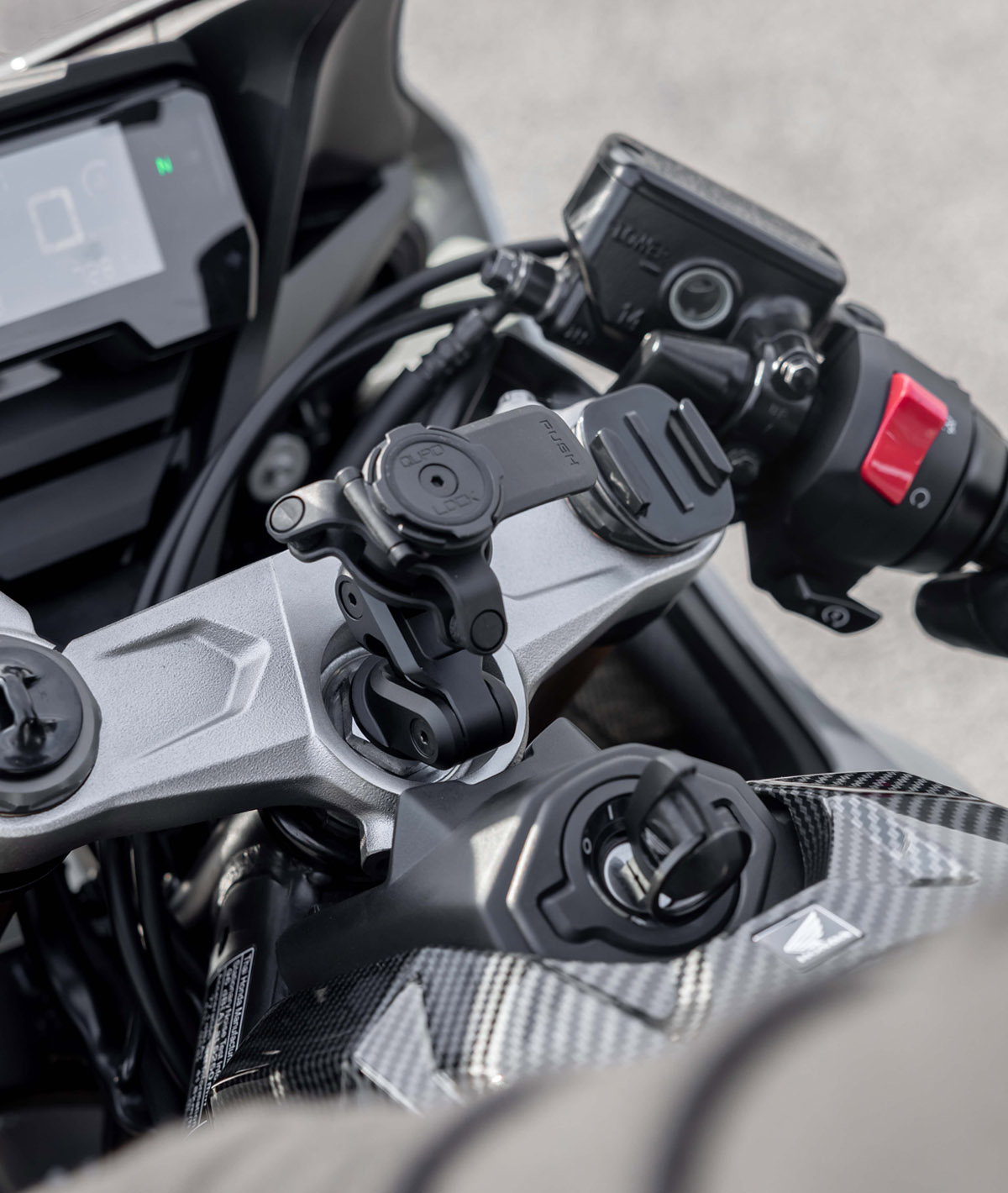 Smorzatore di vibrazioni per motocicletta Quad Lock