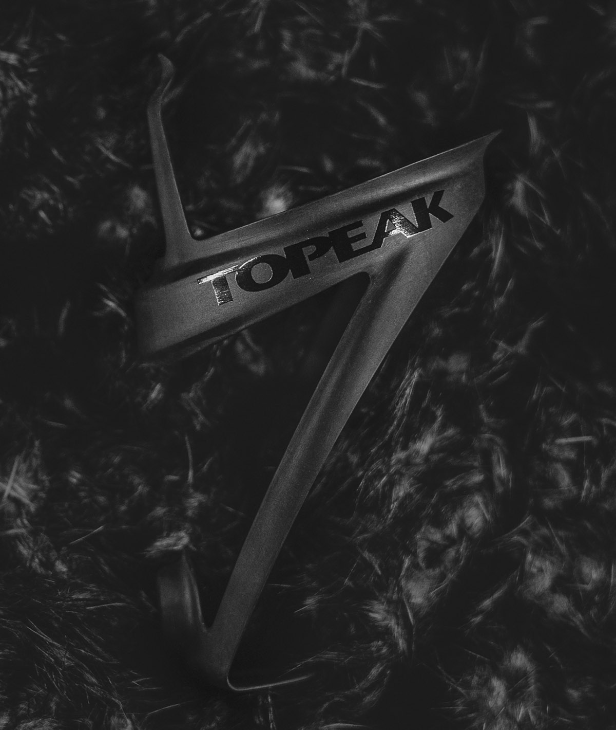 Topeak Shuttle Cage Z 3k Portaborraccia In Fibra Di Carbonio - Nero/Scritta Silver, Viti Alu 7075 Incluse