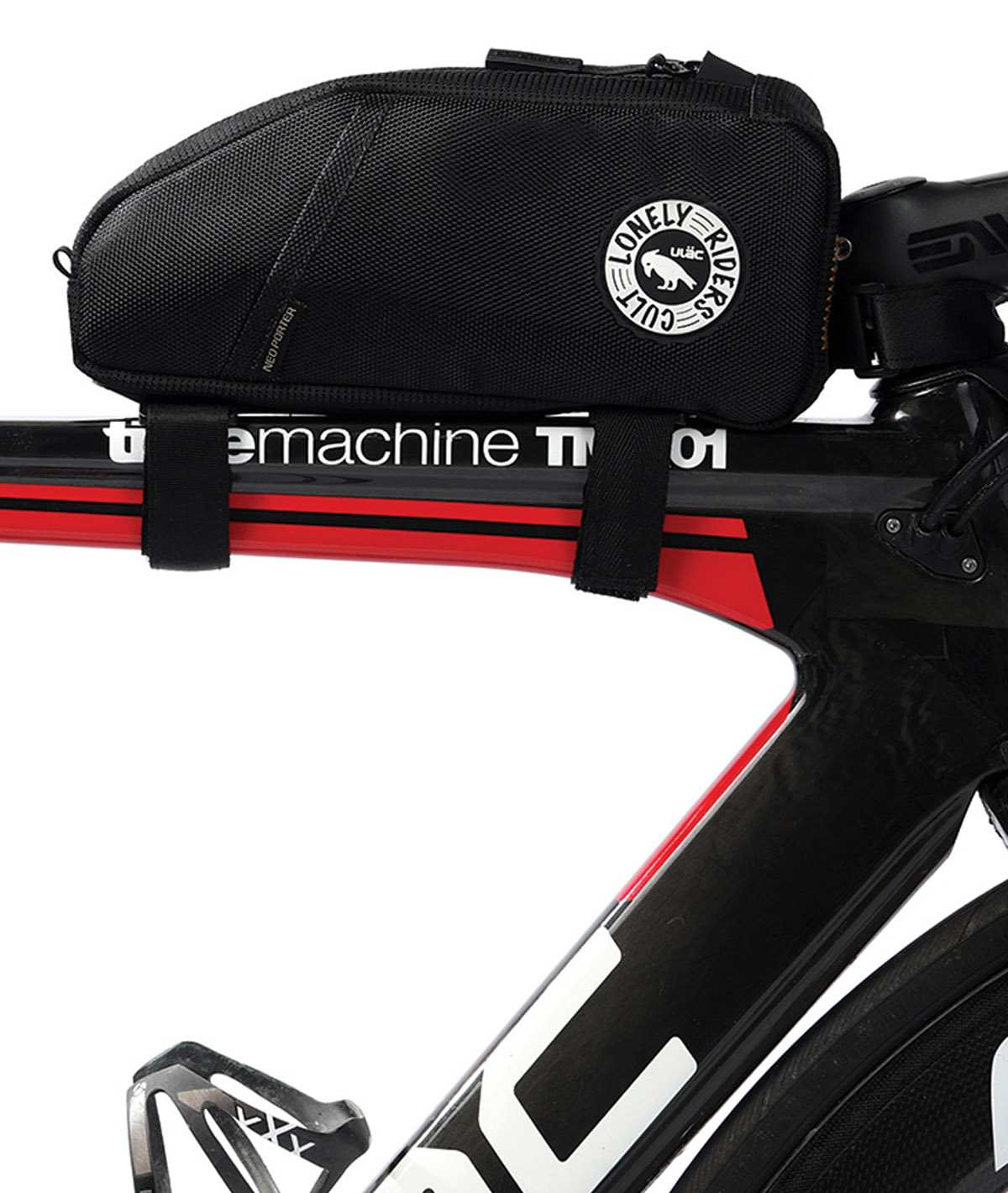 Borsello tubo orizzontale (sopra) TREKKING MAX (1,6 L) nero - Stealth