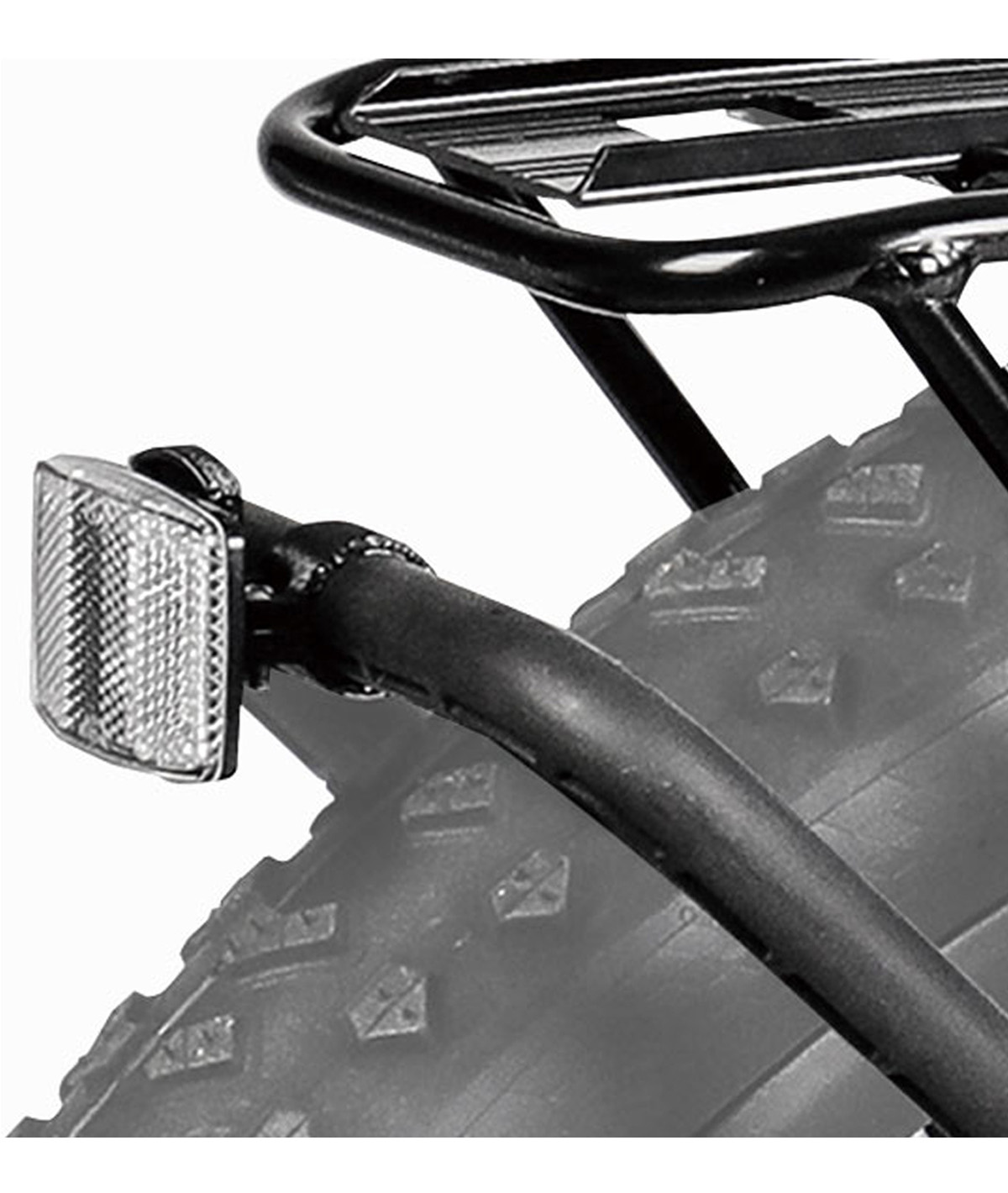 Portapacchi anteriore TetraRack M1 con sistema QuickTrack