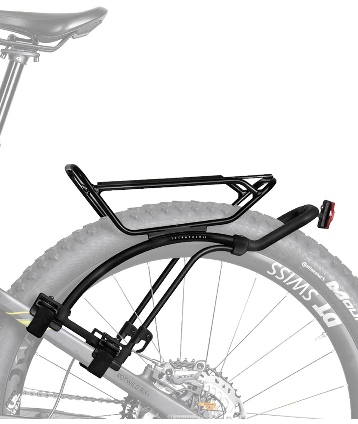 Portapacchi posteriore TetraRack M2 con sistema QuickTrack