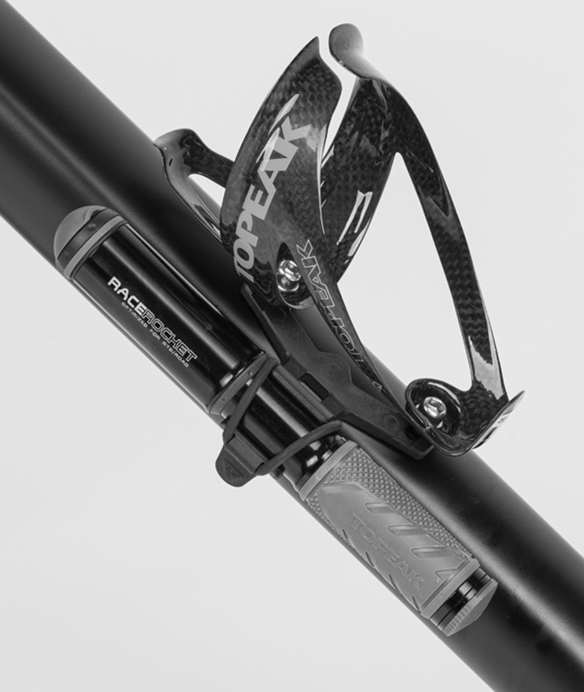 Minipompa Race Rocket con raccordo SmartHead ThreadLock 8 bar/120 psi nera