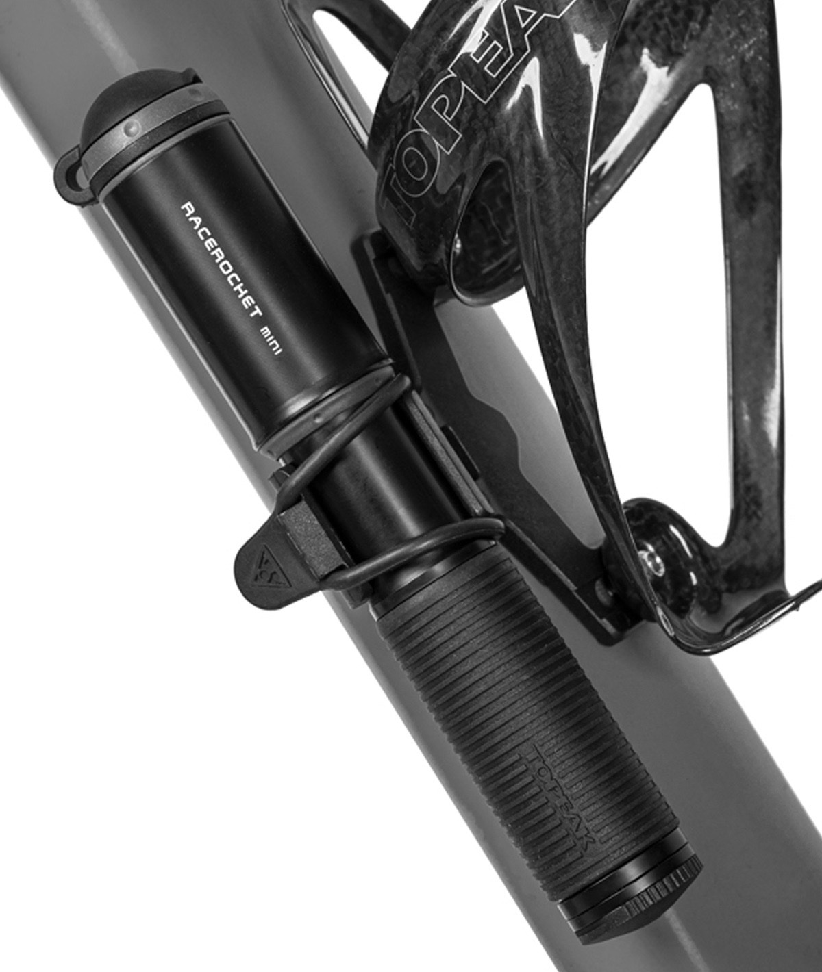 Minipompa Race Rocket Mini con raccordo SmartHead ThreadLock 8 bar/120 psi nera