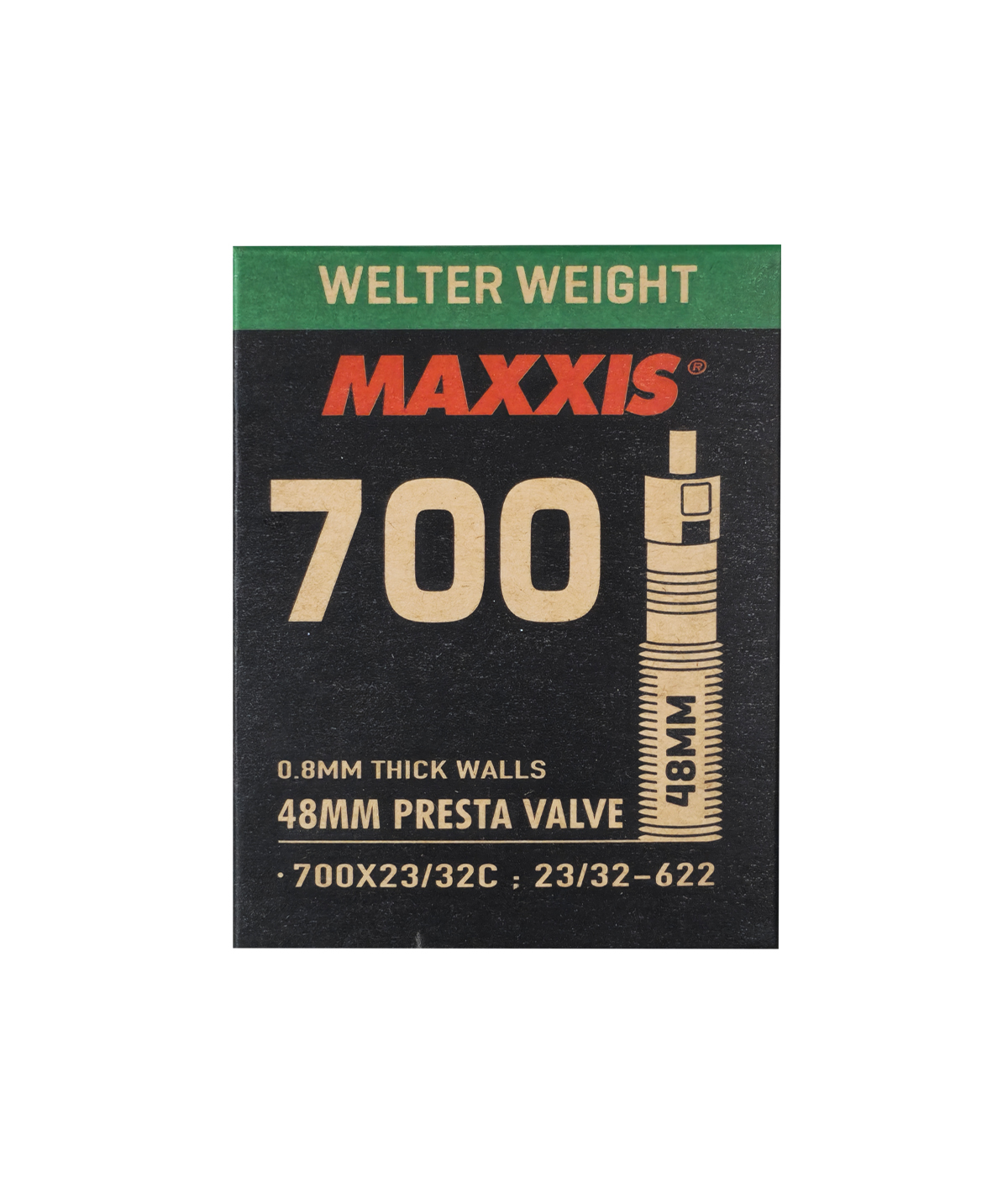 Camera d'aria Maxxis Welter Weight 700x23/32c presta 48mm smontabile