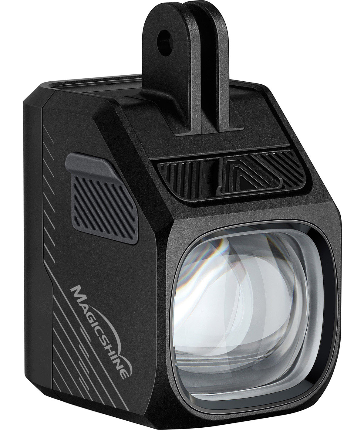 Fanalino anteriore a led bianco EVO 1700 PRO nero USB-C con telecomando (montaggio inferiore)