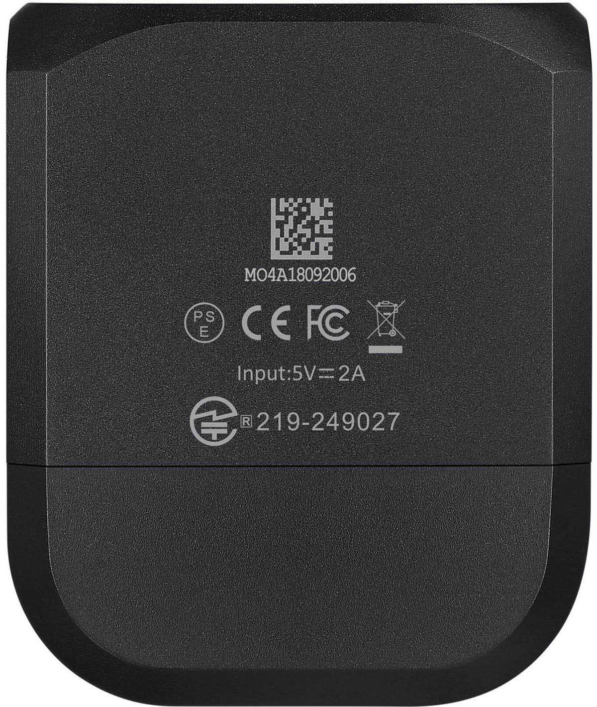 Fanalino anteriore a led bianco EVO 1700 PRO nero USB-C con telecomando (montaggio inferiore)