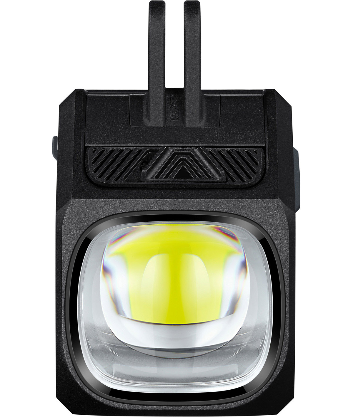 Fanalino anteriore a led bianco EVO 1700 PRO nero USB-C con telecomando (montaggio inferiore)