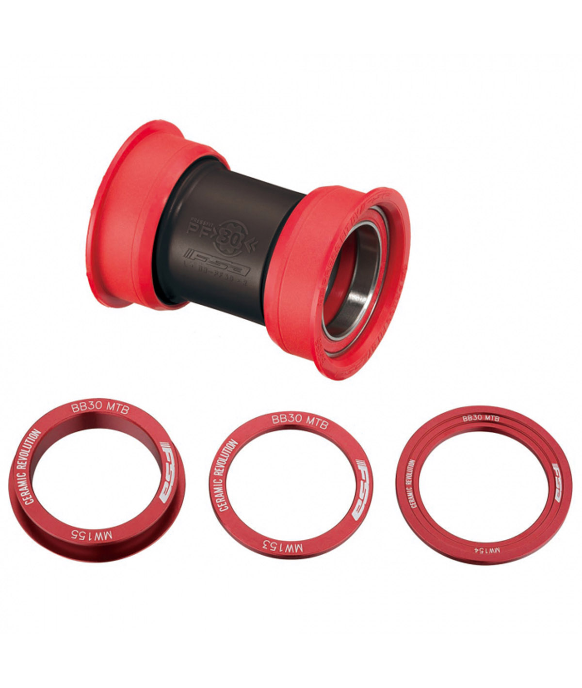 PRESS FIT 30/386 mtb diam. 46 calotte plastica/cuscinetti ceramica BB-PF9200/CZ thumbnail