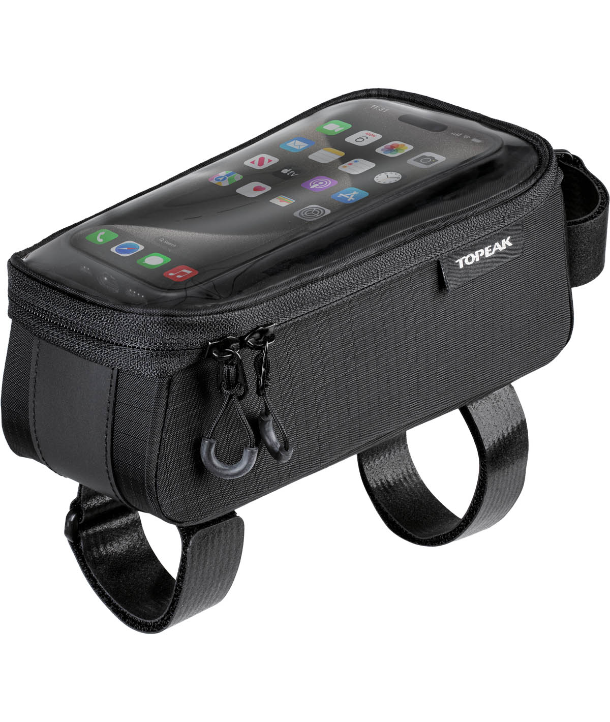 Borsello tubo orizzontale (sopra) Bento Pack (0,85 L) nero con cinturini in velcro thumbnail