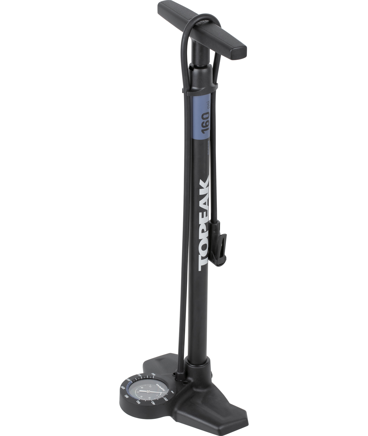 Pompa da pavimento Joeblow Roadie Ex con raccordo Smarthead e manometro analogico 11 Bar/160 PSI thumbnail