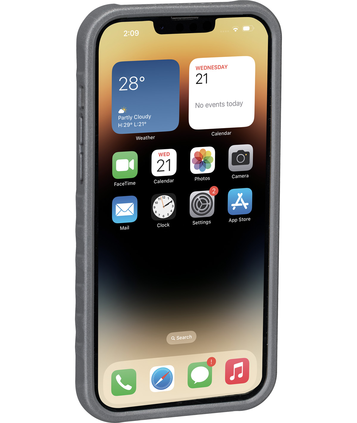 Custodia RideCase per iPhone 14 Plus nera/grigia thumbnail