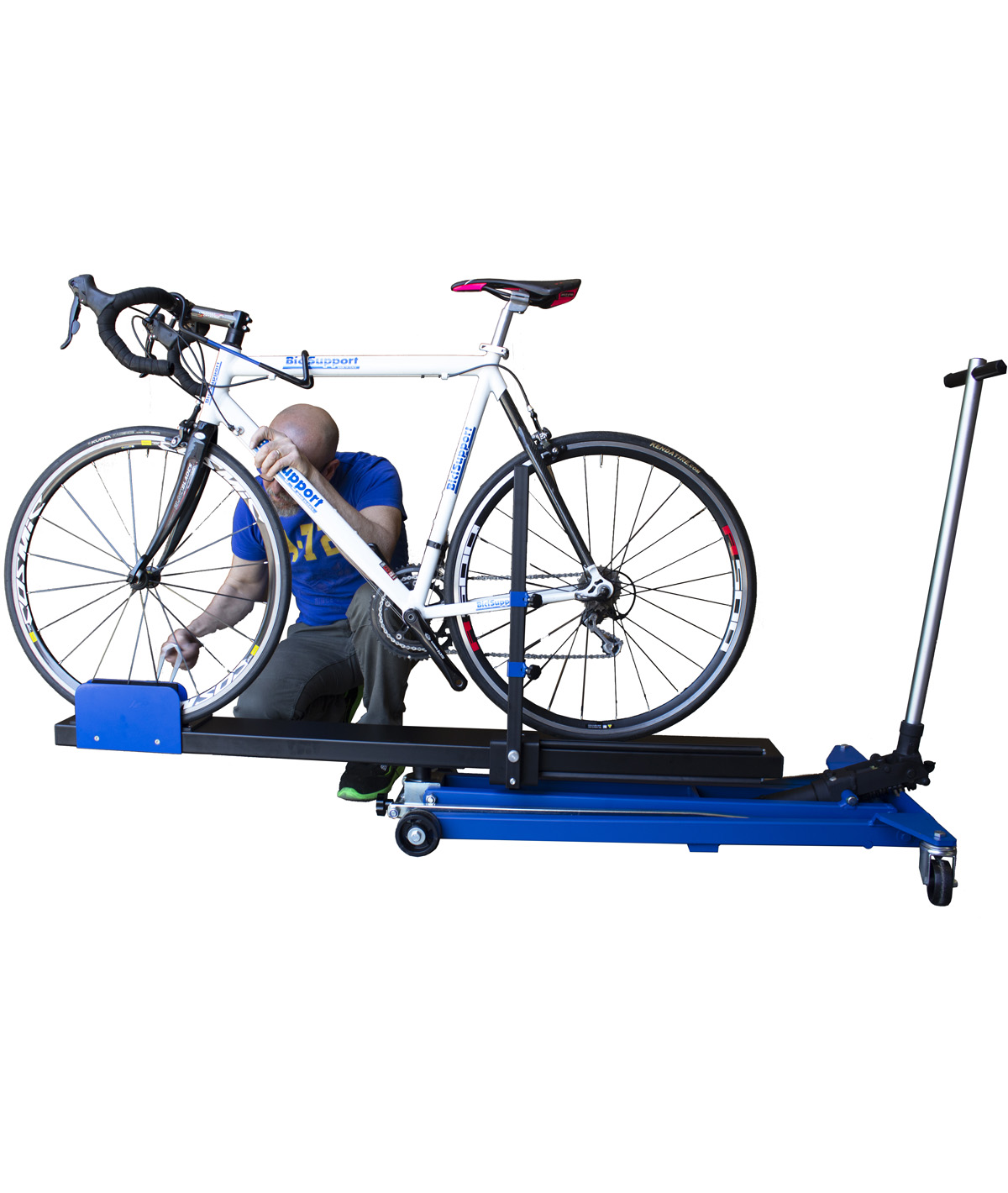 Sollevatore idraulico manutenzione bici thumbnail