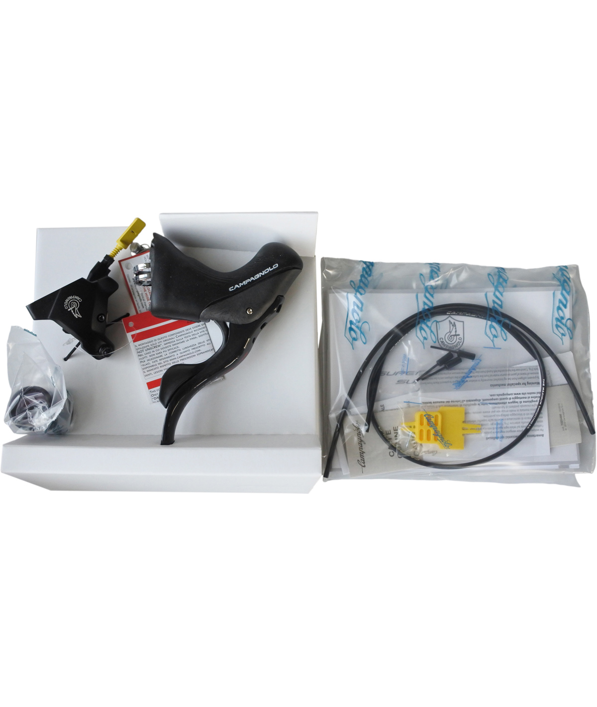 Comando Ergopower DB Dx Super Record 12v. + Pinza Post. 160 c/olio thumbnail