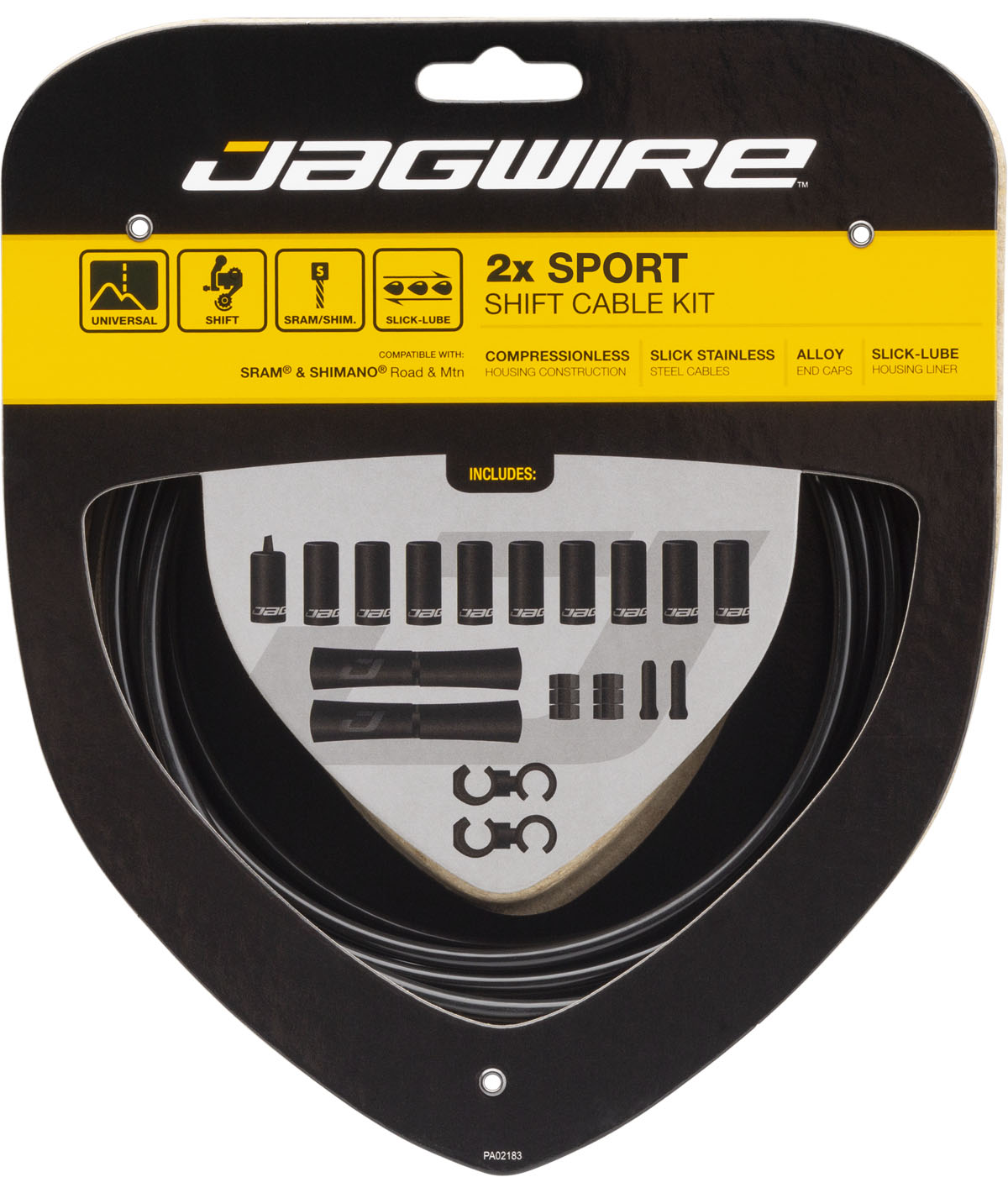 Kit cavi e guaine 2X Sport cambio nero thumbnail