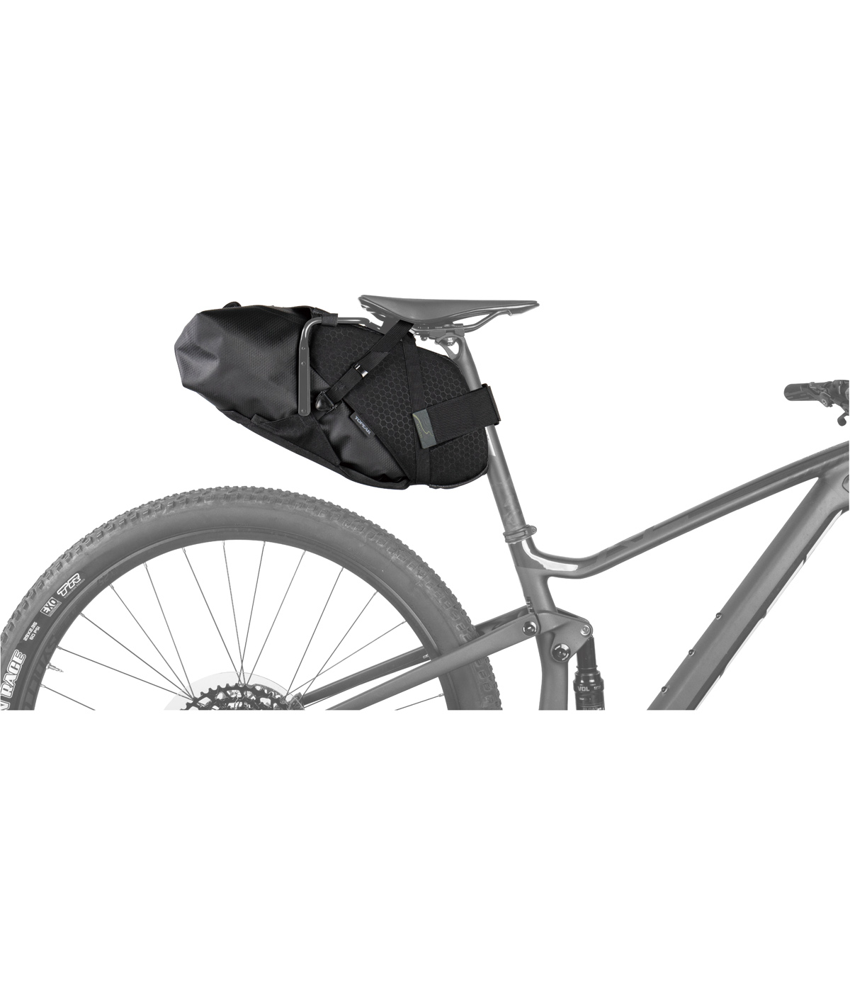 Borsa sottosella BackLoader X (10 L) impermeabile con cinturini in velcro nera thumbnail