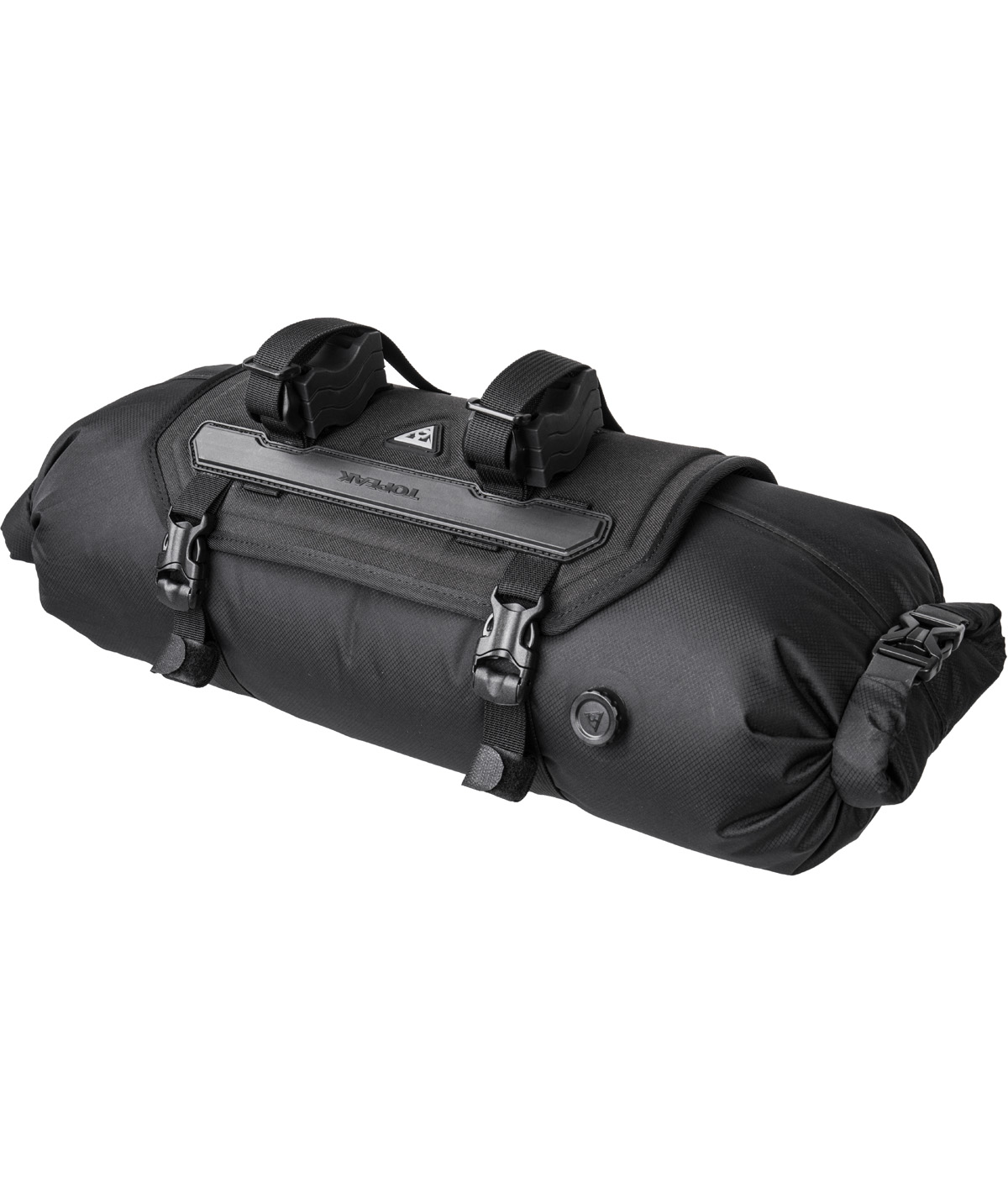 Borsa al manubrio FrontLoader (8 L) impermeabile con cinturini in velcro e fibbie nera thumbnail