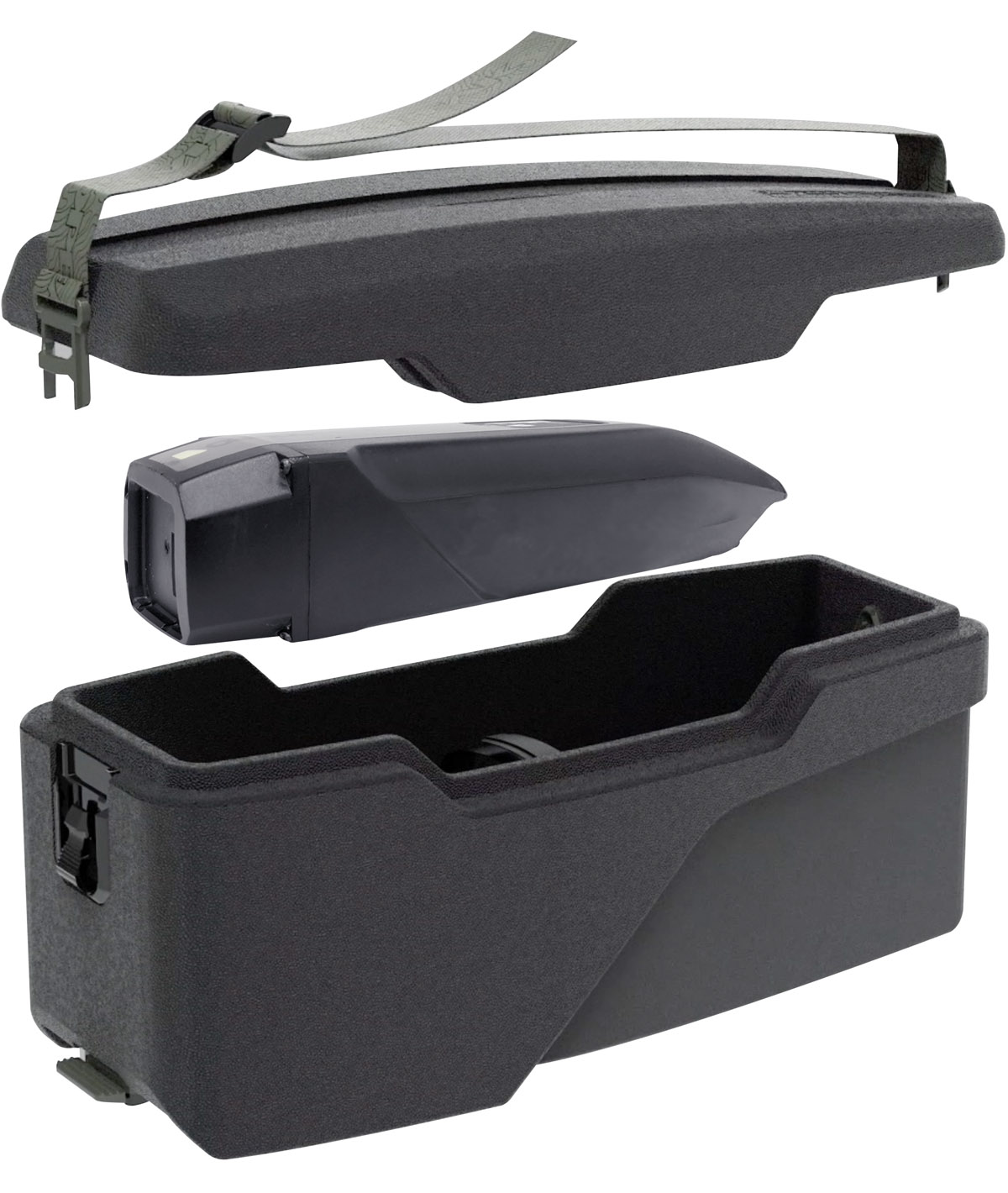 Contenitore portapacchi E-Xplorer TrunkBox (8,5 L) per batteria con sistema MTX QuickTrack 2.0 thumbnail