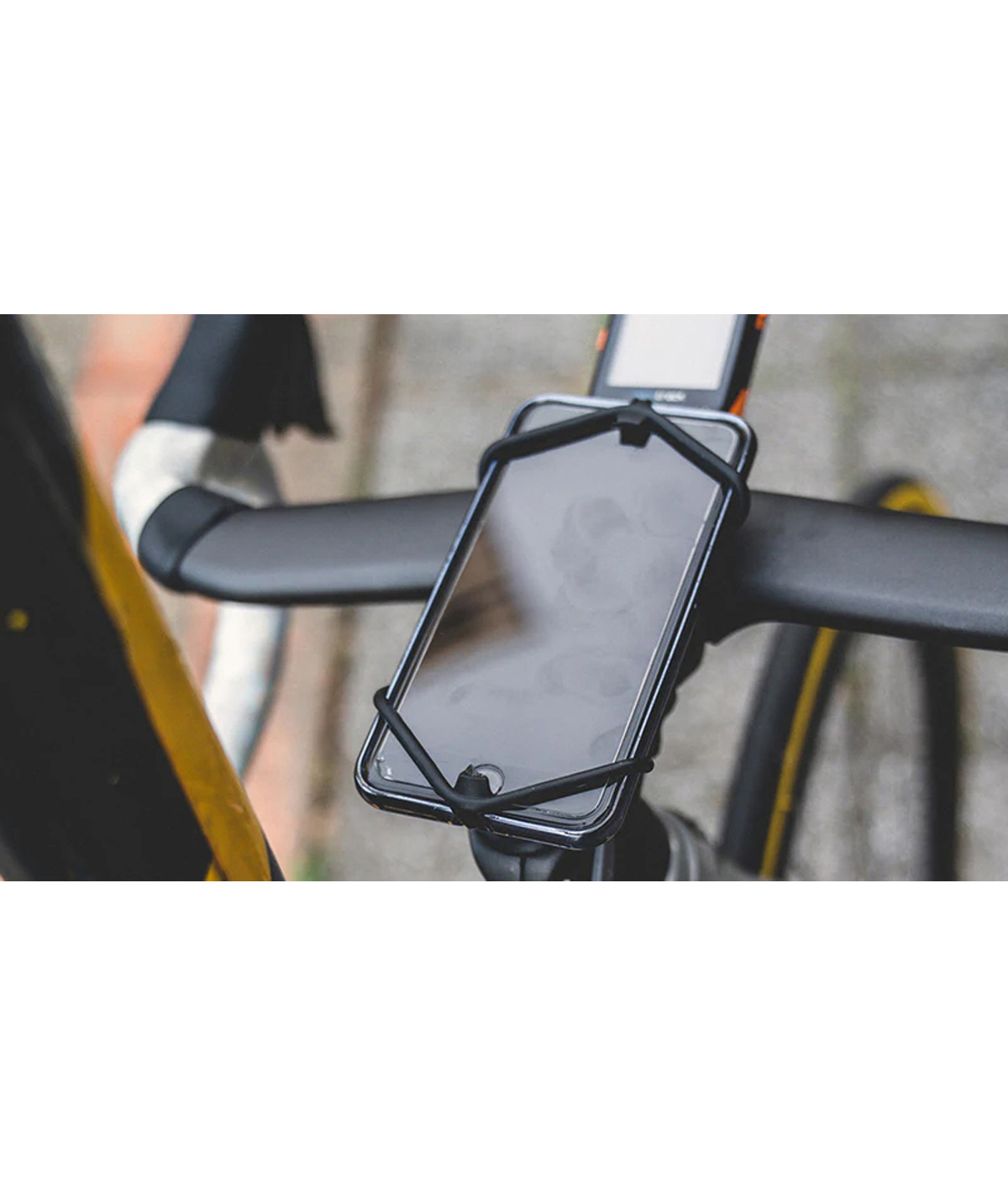 Supporto smartphone Spyder Team PRO per attacco manubrio in silicone nero - black thumbnail