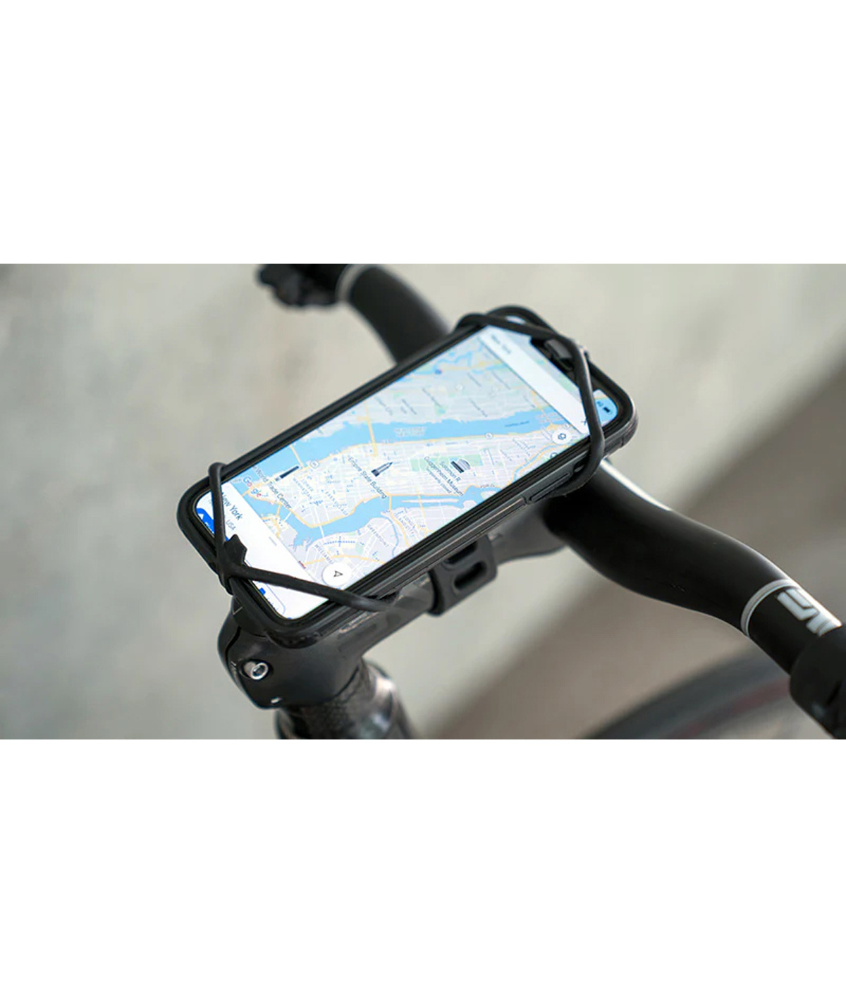 Supporto smartphone Spyder Team PRO per attacco manubrio in silicone nero - black thumbnail