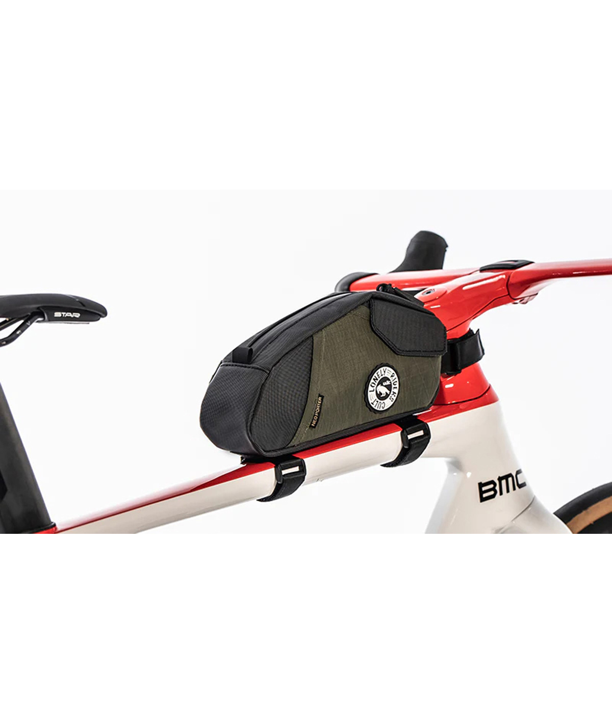 Borsello tubo orizzontale (sopra) Trekking GT PRO Bolt-On (1,5 L) verde oliva - moss thumbnail