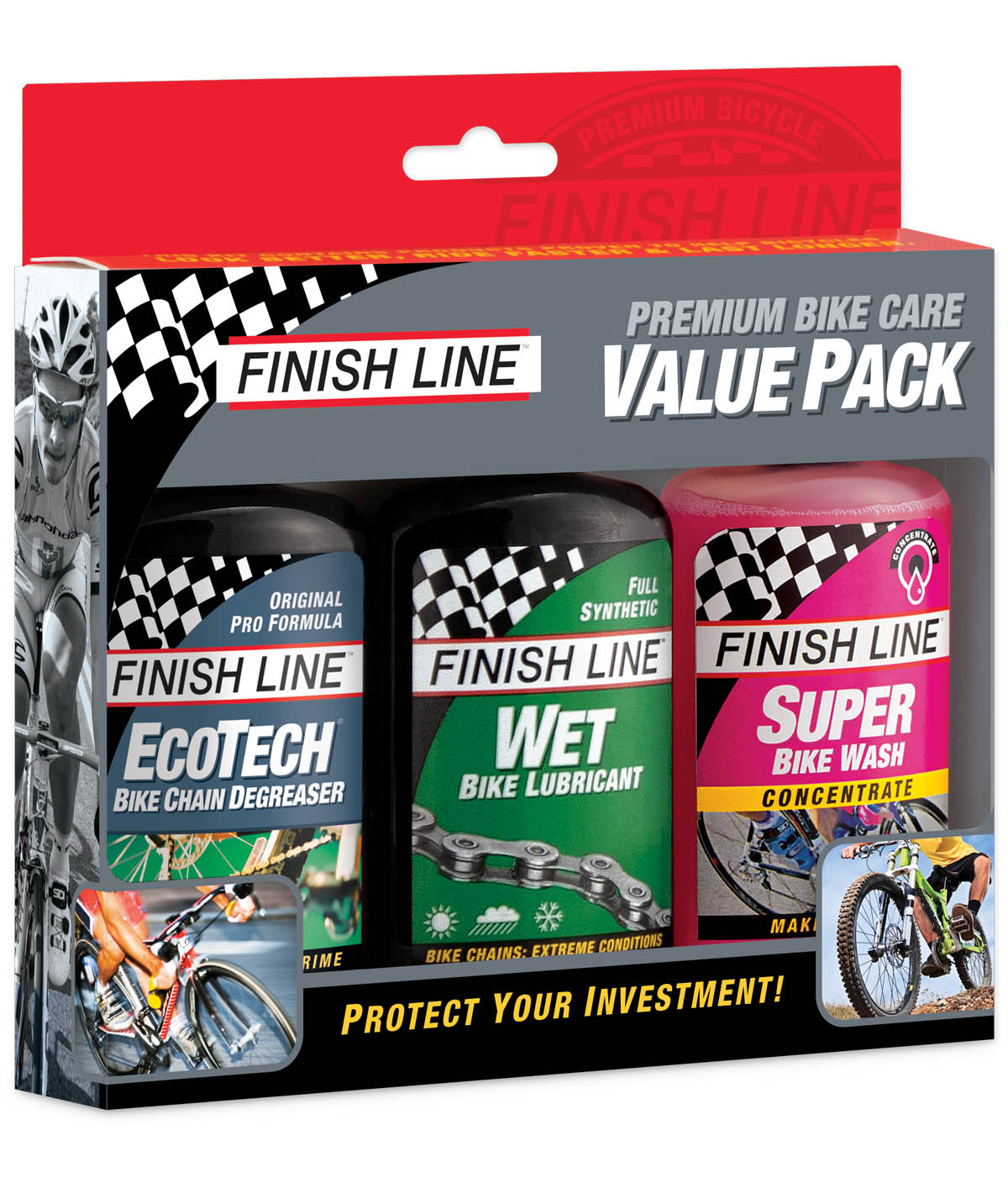Value pack: Cross Country Wet 120 ml + Ecotech-2  120 ml + Super Bike Wash 120 ml thumbnail