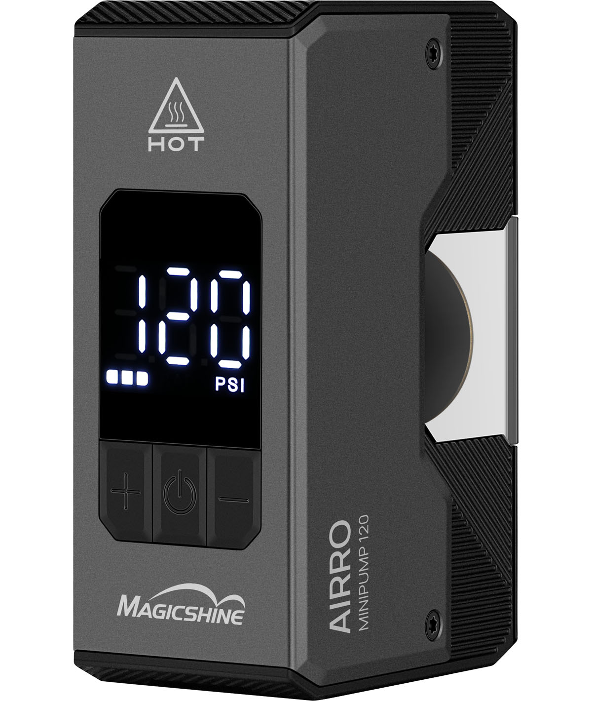 Minipompa elettrica Airro con manometro digitale integrato 8 Bar / 120 PSI thumbnail