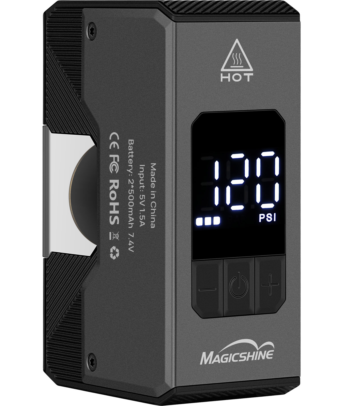 Minipompa elettrica Airro con manometro digitale integrato 8 Bar / 120 PSI thumbnail