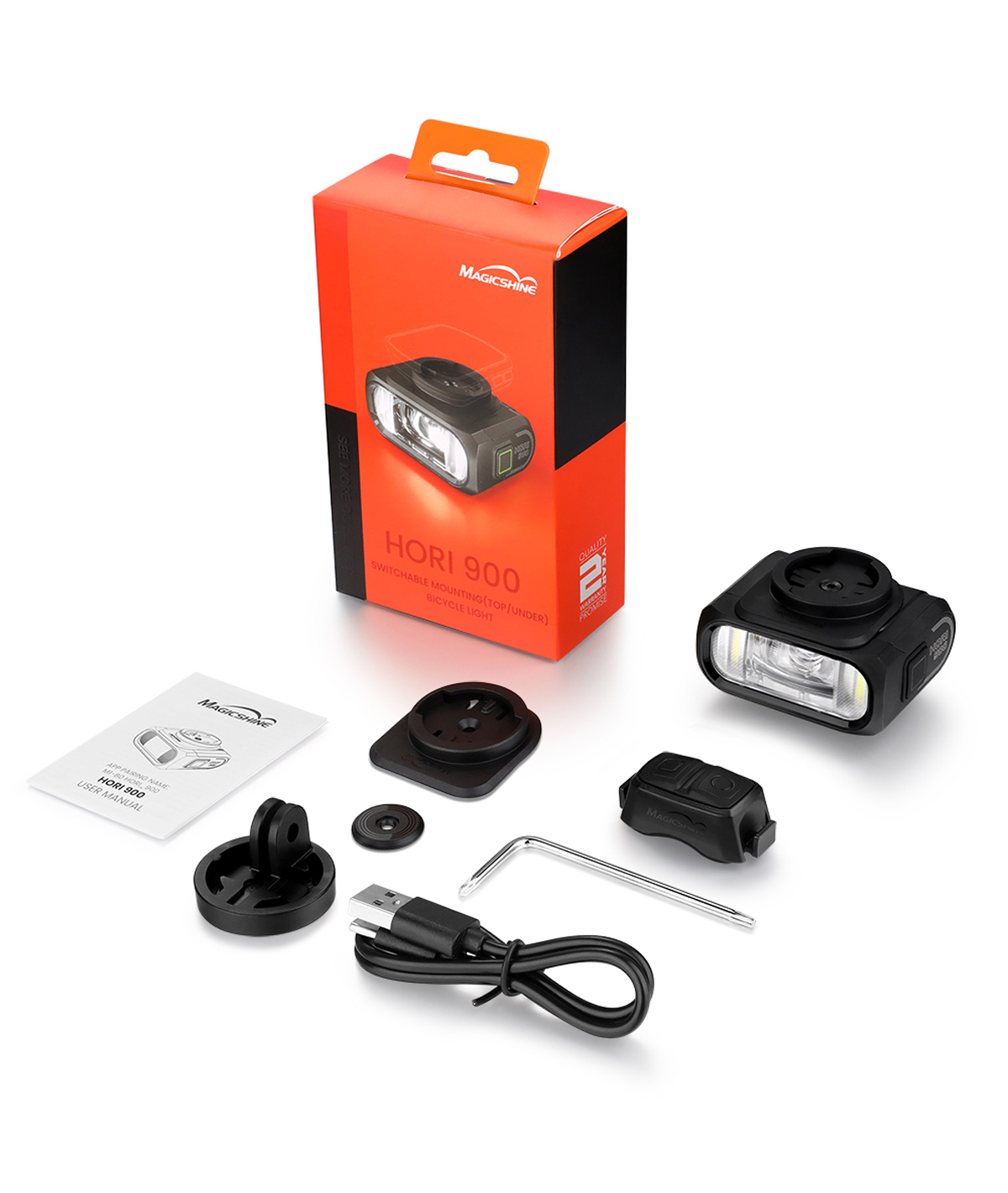 Fanalino anteriore led bianco HORI 900 USB-C thumbnail