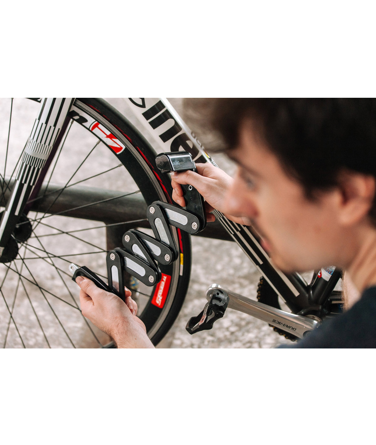 Lucchetto pieghevole TYPE-X nero - Black thumbnail