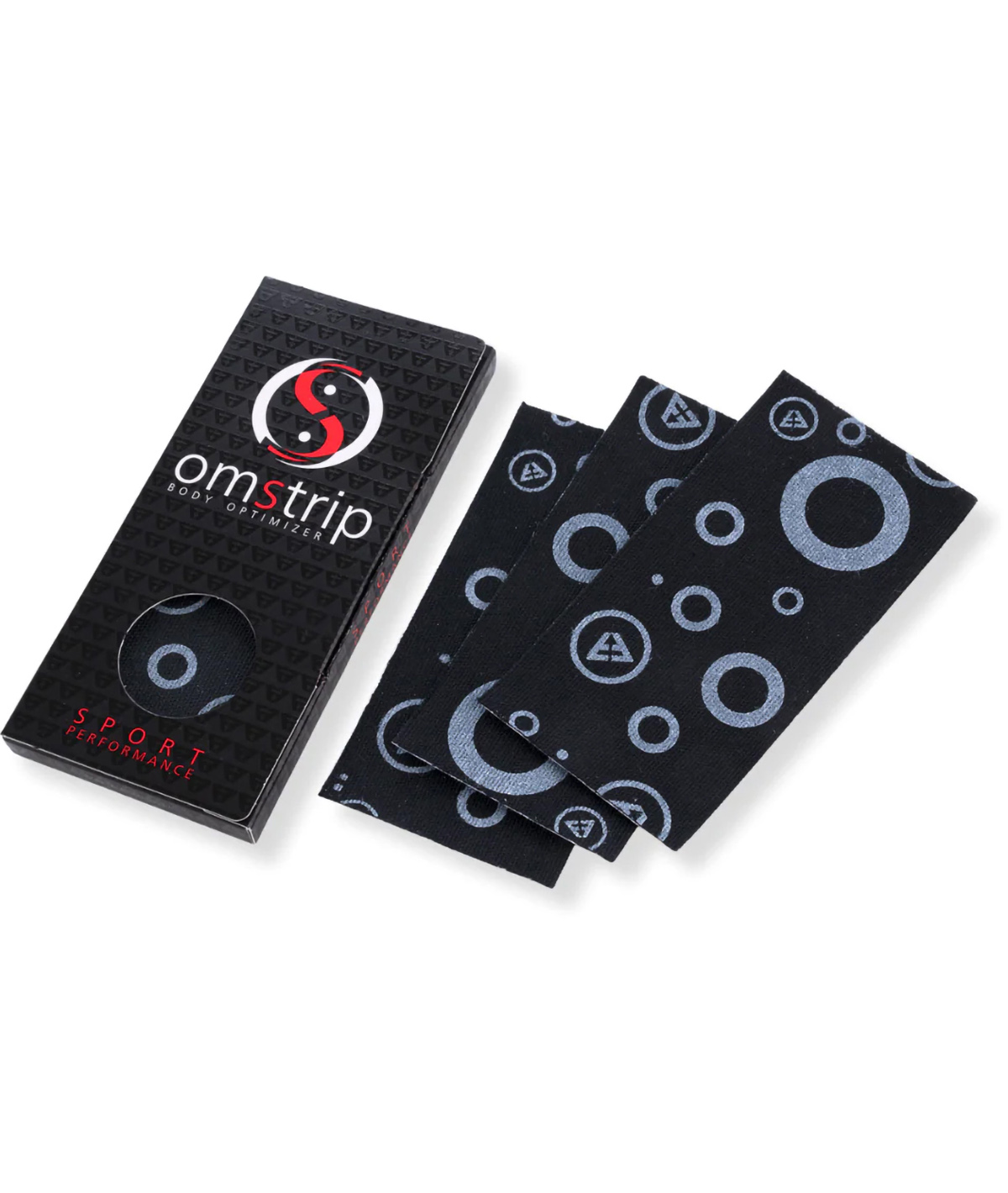 Omstrip Ultra Pack - Confezione da 8 cerotti Sport Performance (10 x 5cm) neri thumbnail